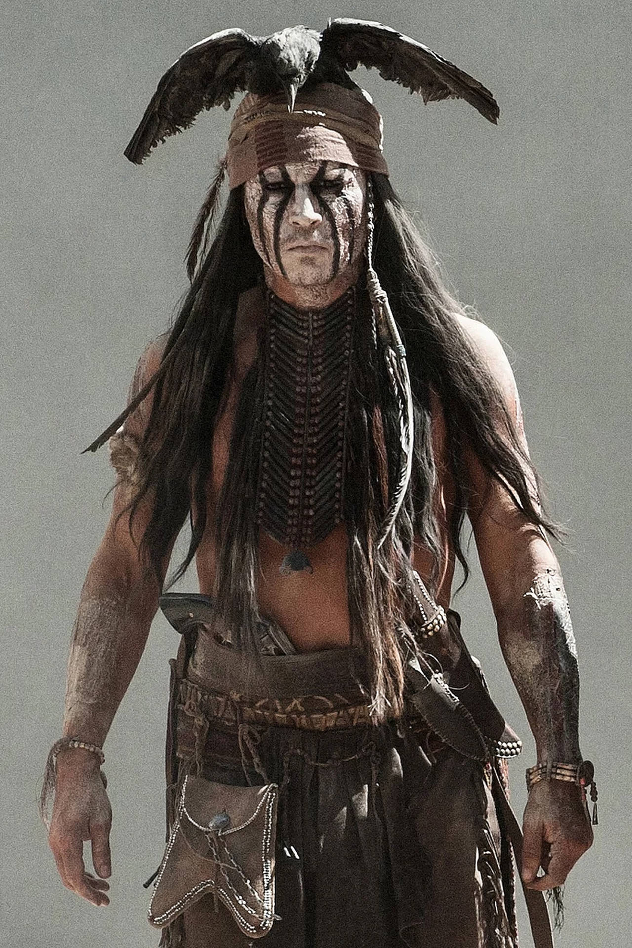 1280x1920 Download The Lone Ranger alongside his sidekick Tonto Wallpaper