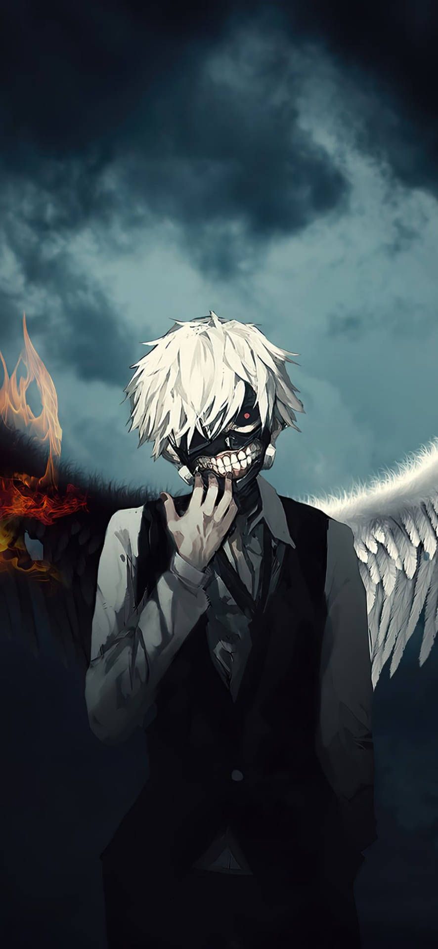 886x1920 Download Ken With Wings Tokyo Ghoul iPhone Background Wallpaper