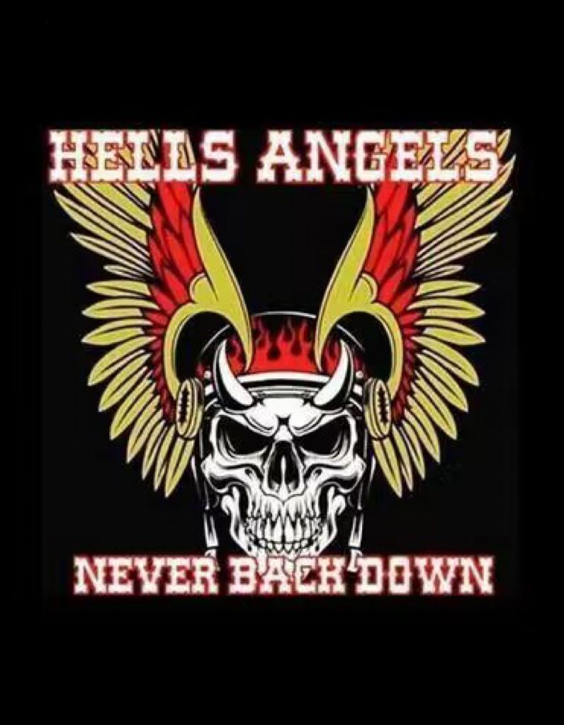 796x1024 Wall Sign Hells Angels never back down Hyraw decoración bar wall decor Metal vintage home decor poster Tin Economics