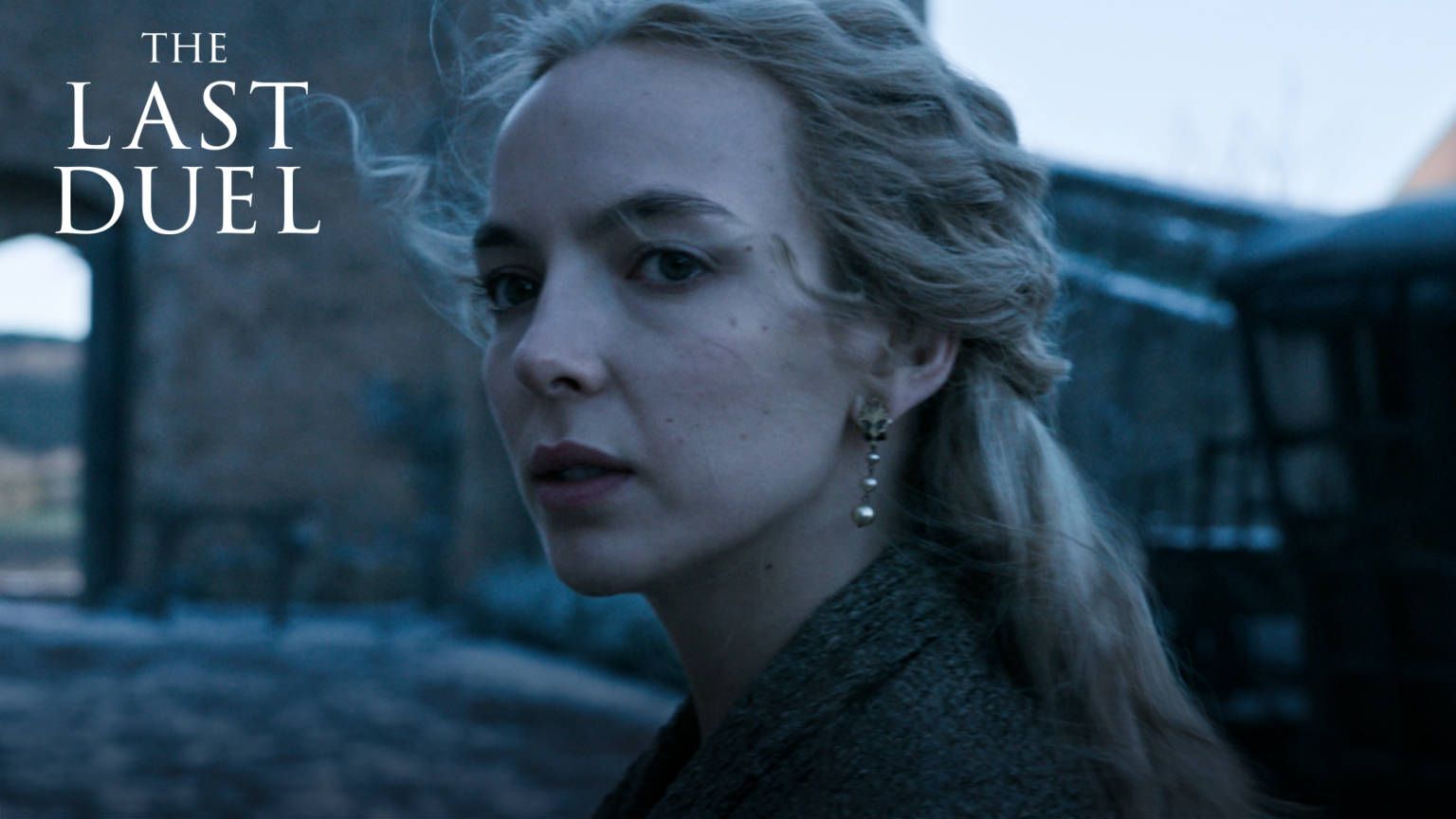 1536x864 Download The Last Duel Jodie Comer Headshot Wallpaper