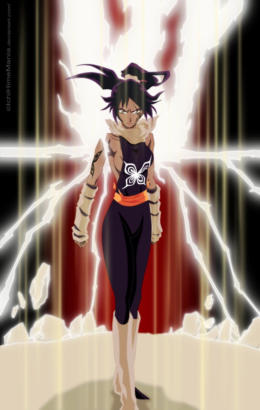 900x1418 Shihouin Yoruichi Wallpaper by Ichihimemania Anime Image Board