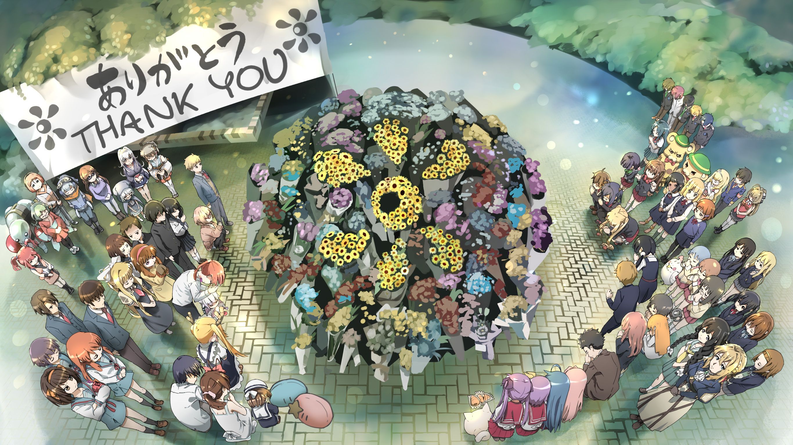 2732x1536 New summer season background rotation for osu! in tribute to KyoAni