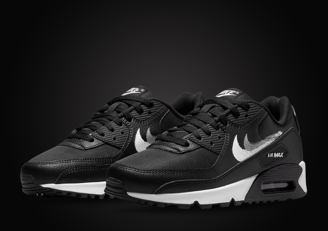 1080x760 This Nike Air Max 90 Comes With Spray Painted Nike Swooshes