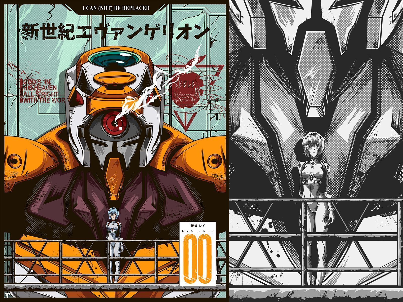 1600x1200 EVA 00 poster by Jhony Caballero on Dribbble
