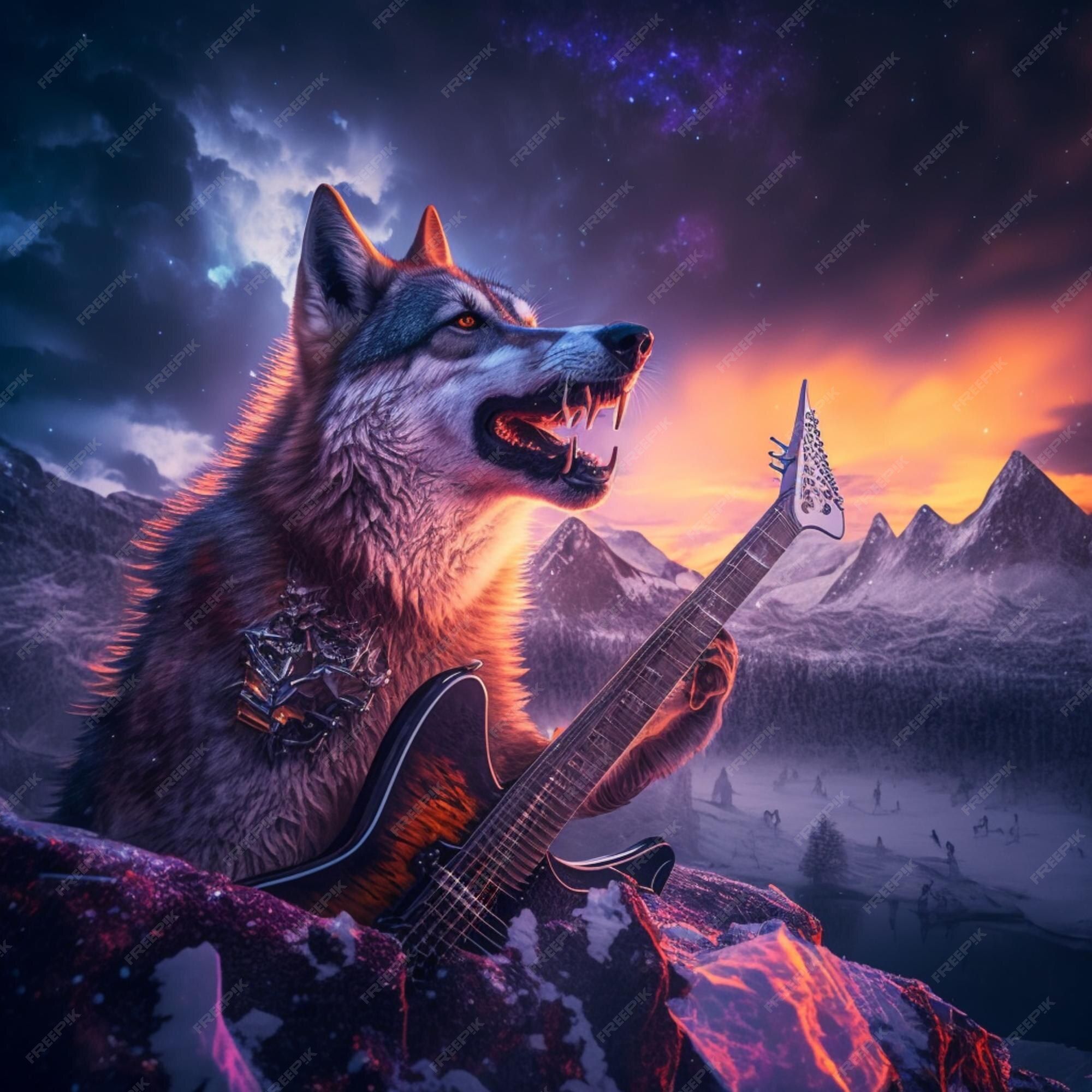 2000x2000 Wolf Wallpaper Image
