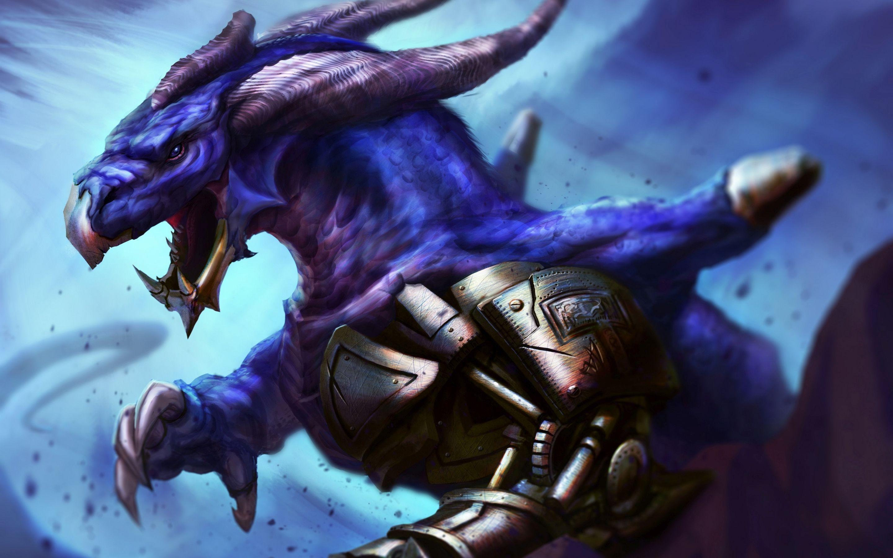 2880x1800 Angry purple dragon HD desktop wallpaper : Widescreen : High