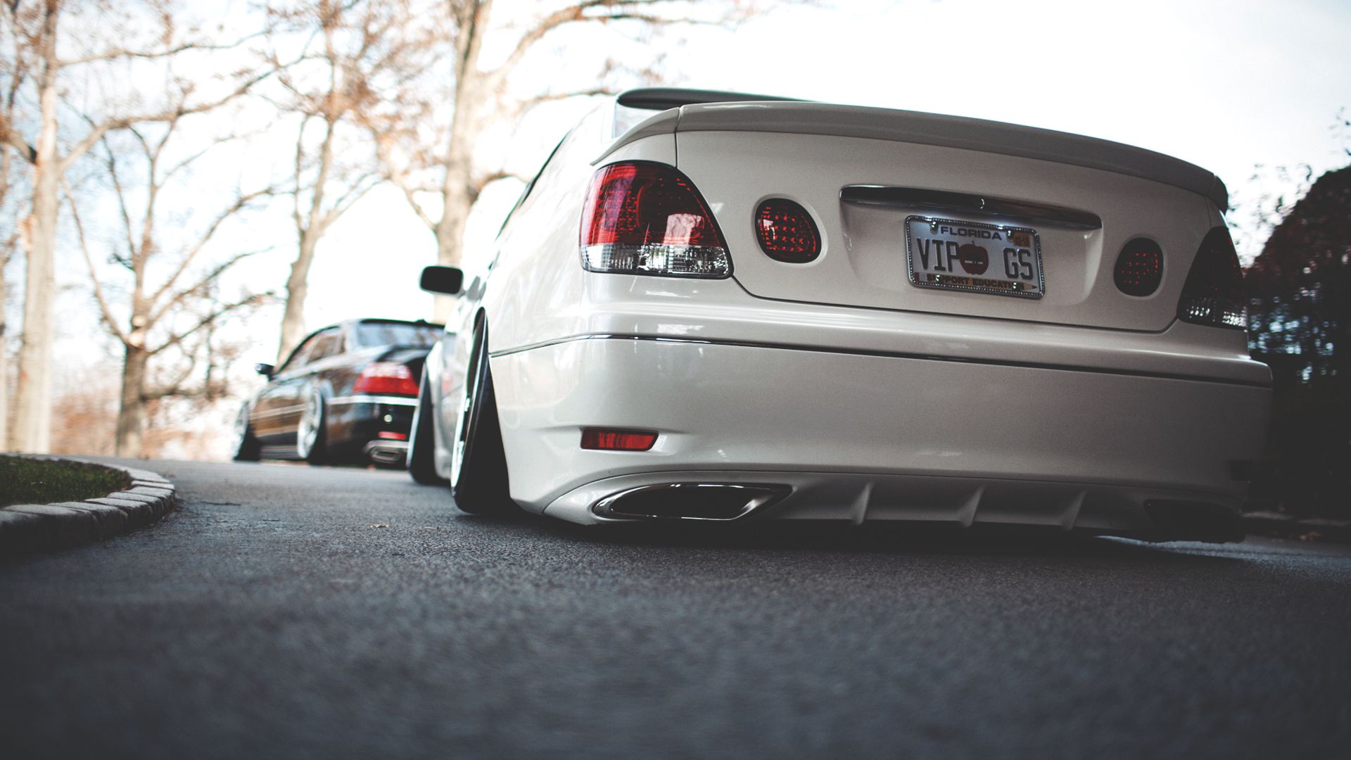 1920x1080 Image Lexus lexus gs300 White auto Back view 1920x1080