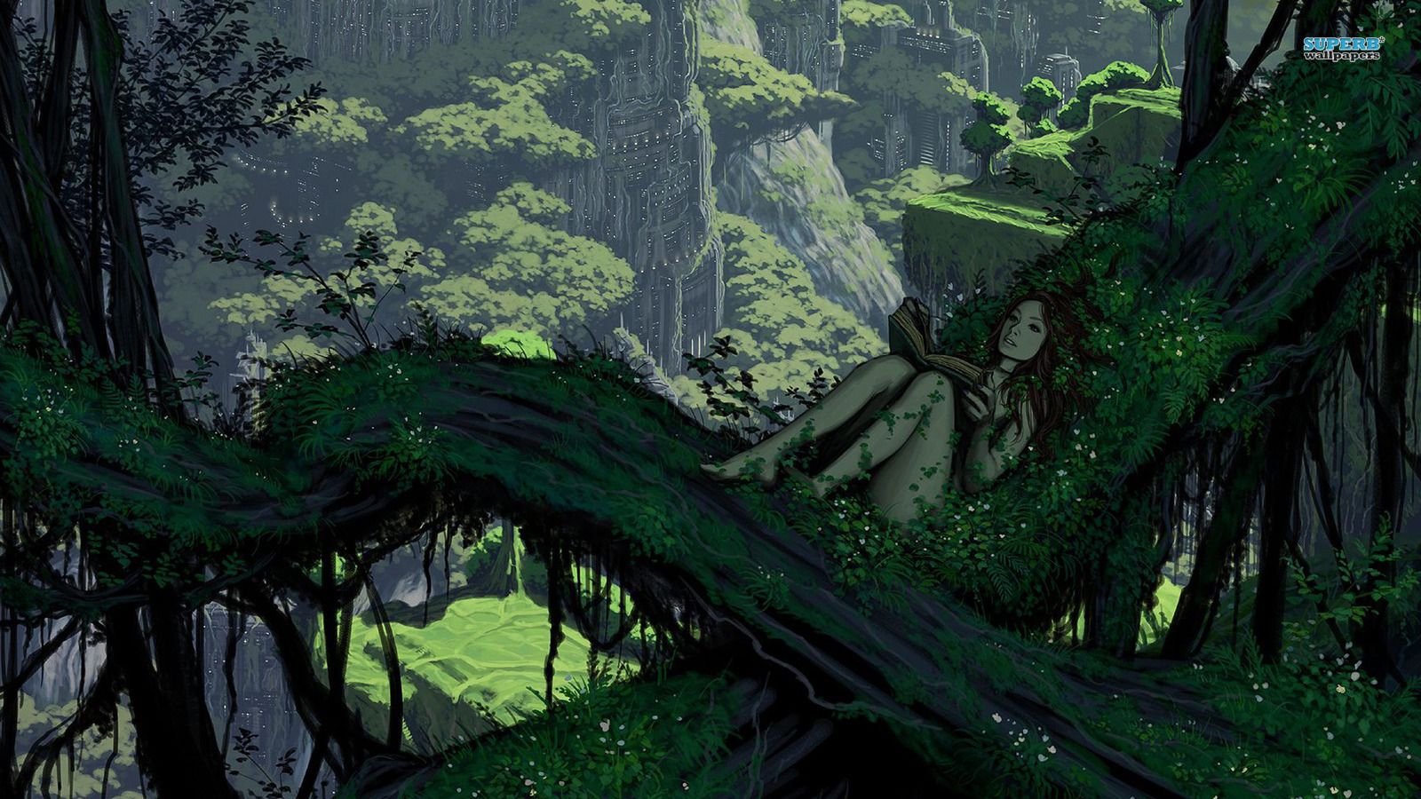 1600x900 Dryad Wallpaper