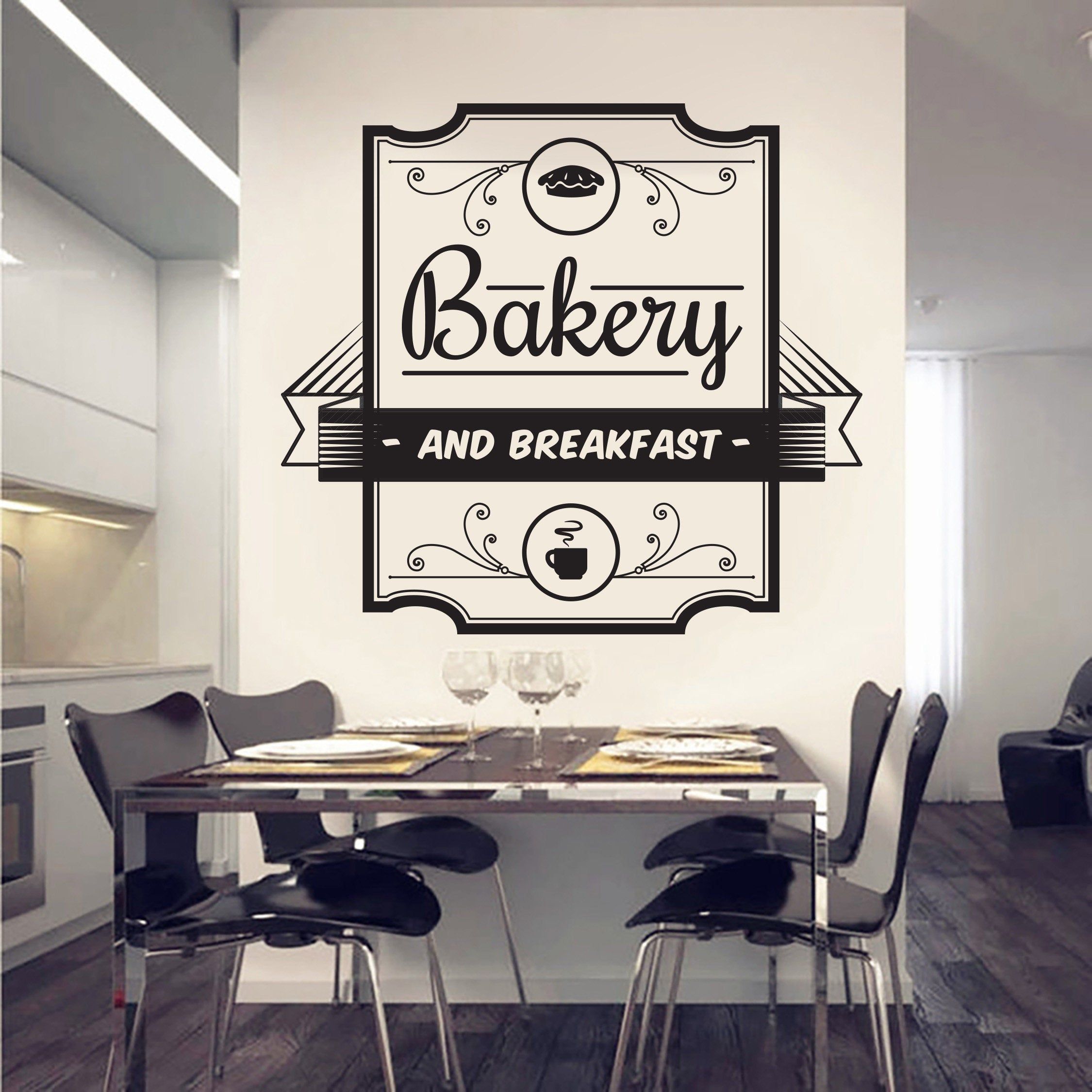 2250x2250 Bakery Wall Art Custom Baking Wall Decal Baker Decals. Kitchen wall decals, Kitchen wall art printables, Wall decals