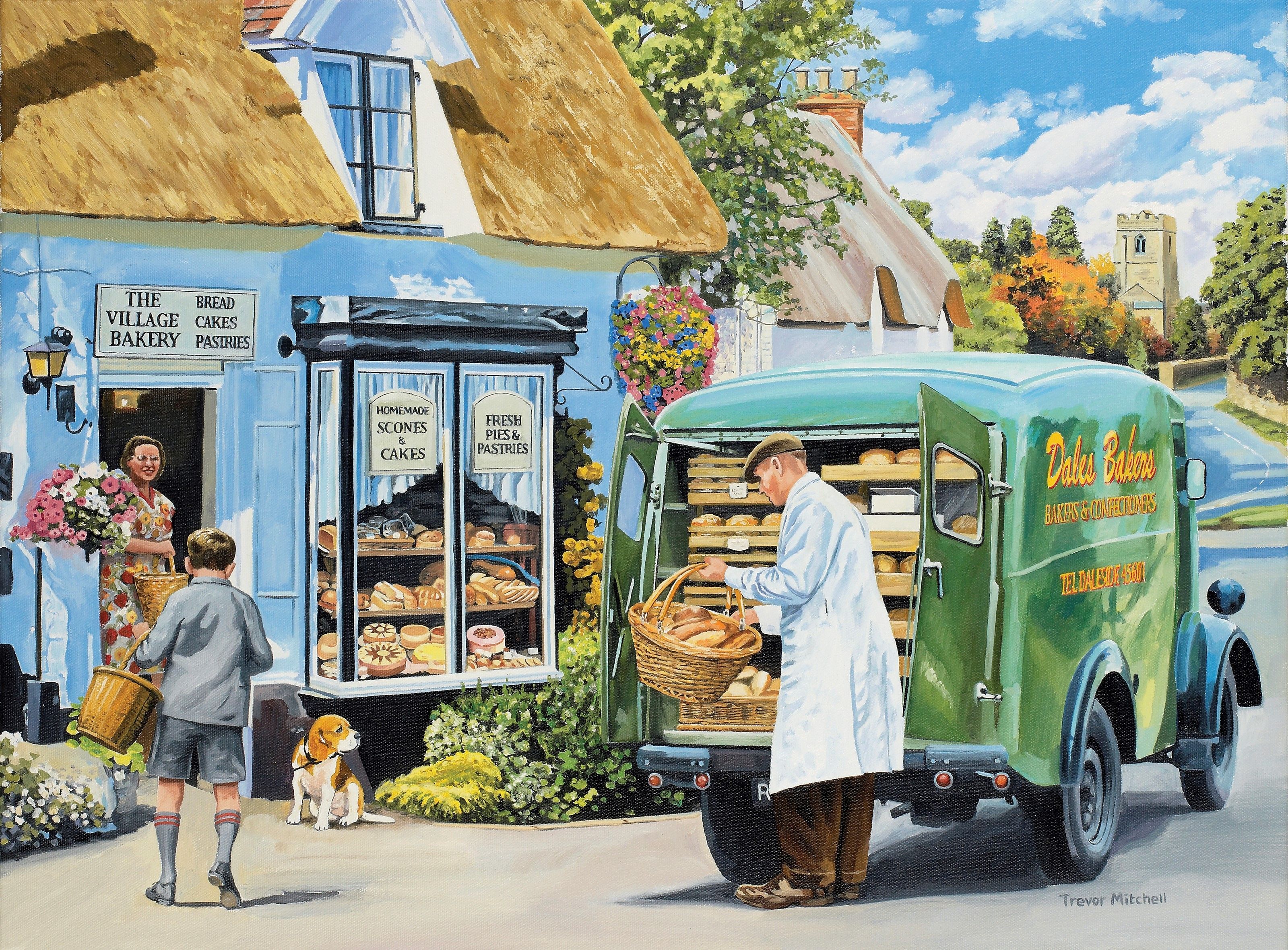 3200x2359 The Village Bakery Wall Mural Your Way