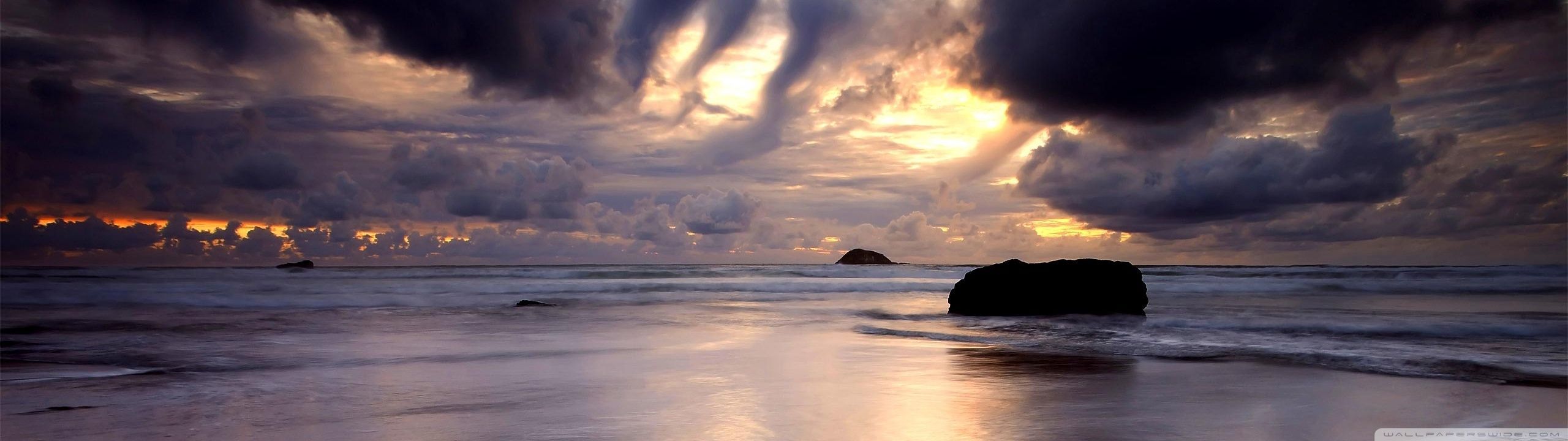 2560x720 Stormy Weather Ultra HD Desktop Background Wallpaper for : Multi Display, Dual Monitor : Tablet