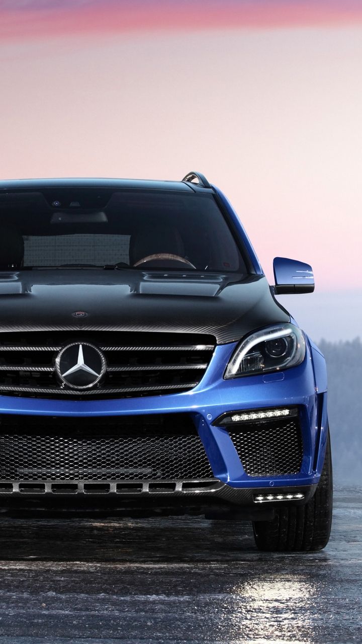 720x1280 Download Mercedes Benz ML Mercedes ML, Automobile, Blue, Fog, Mercedes benz Wallpaper in 720x1280 Resolution
