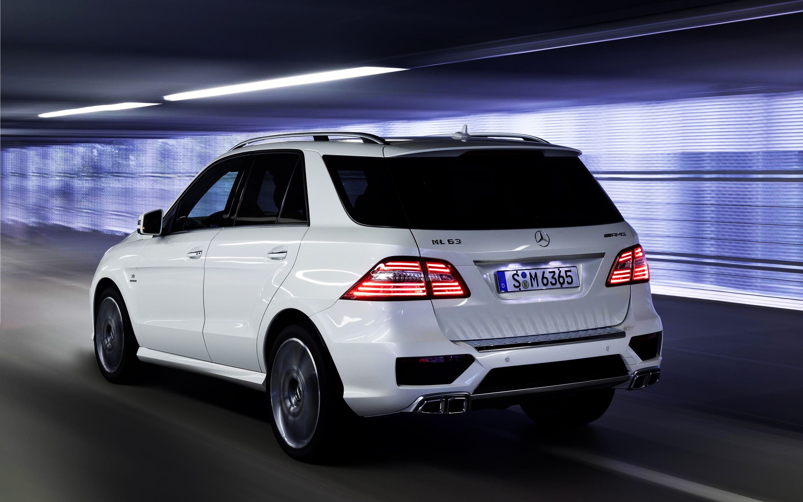 2560x1600 Mercedes Benz ML 63 AMG 2012 Rear HD Wallpaper