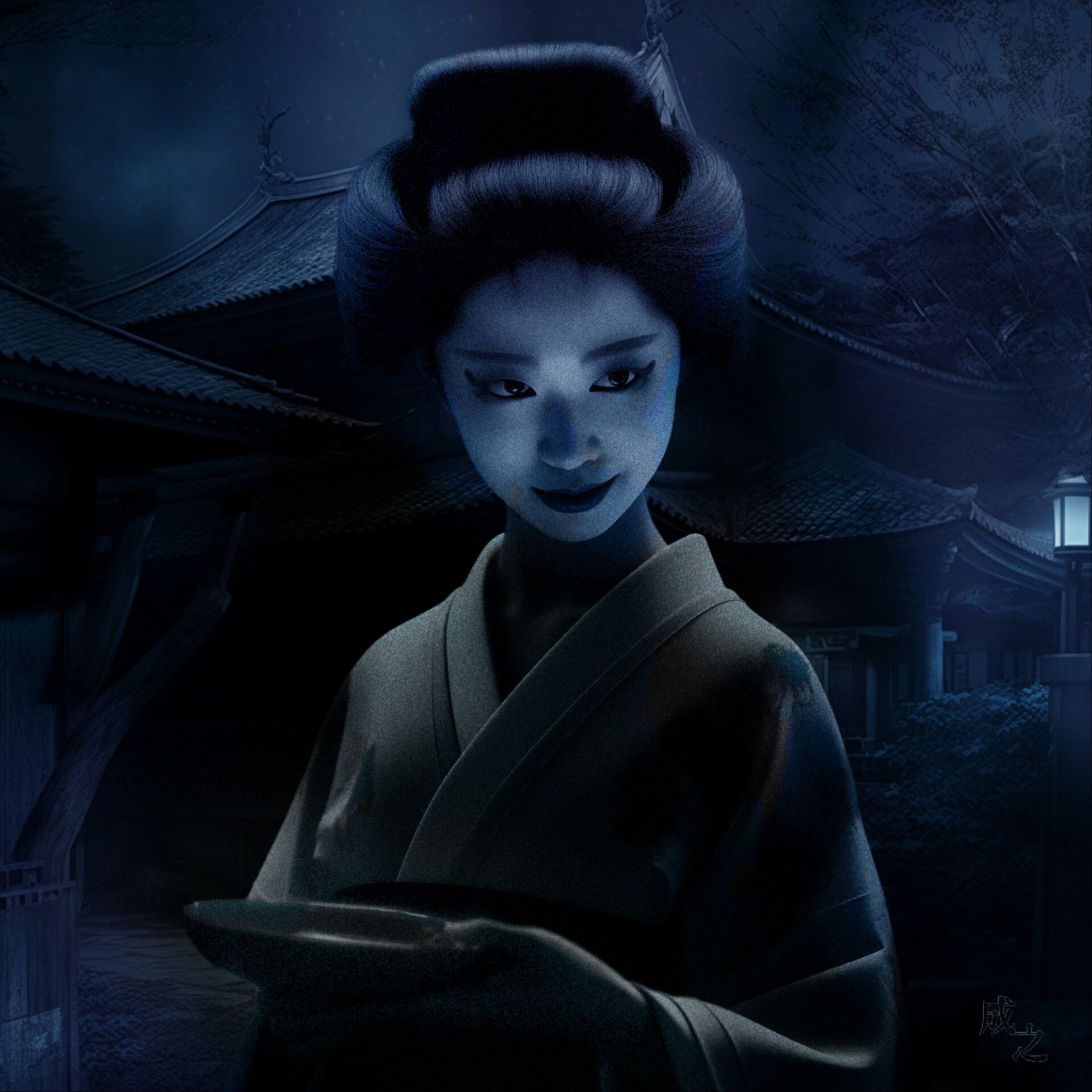 1920x1920 KIKU (FROM JAPANESE GHOST STORY BAN CHO SARAYASHIKI /THE DISH MANSION IN BAN CHO )