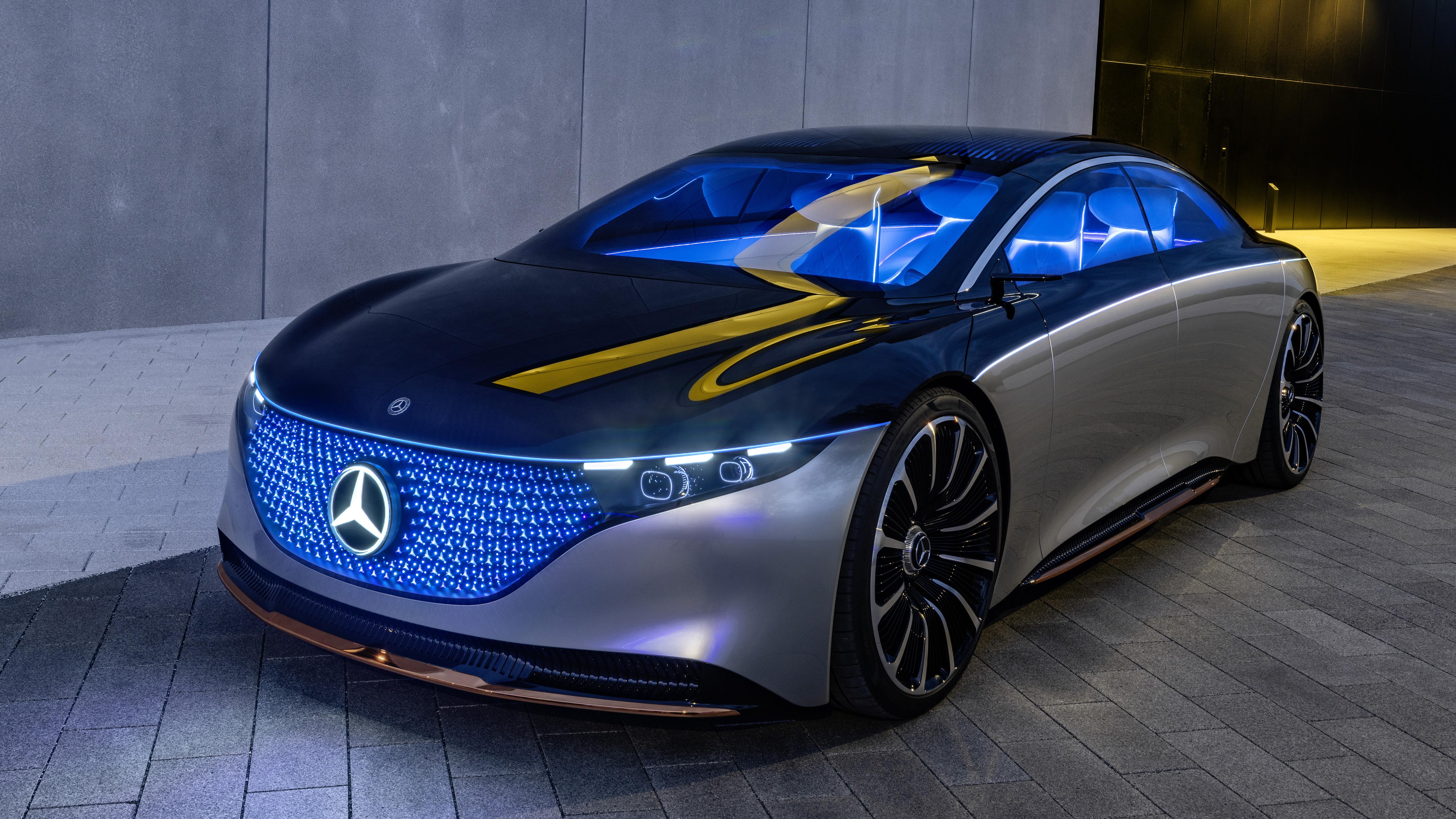 5120x2880 Mercedes Benz Vision EQS Car Wallpaper