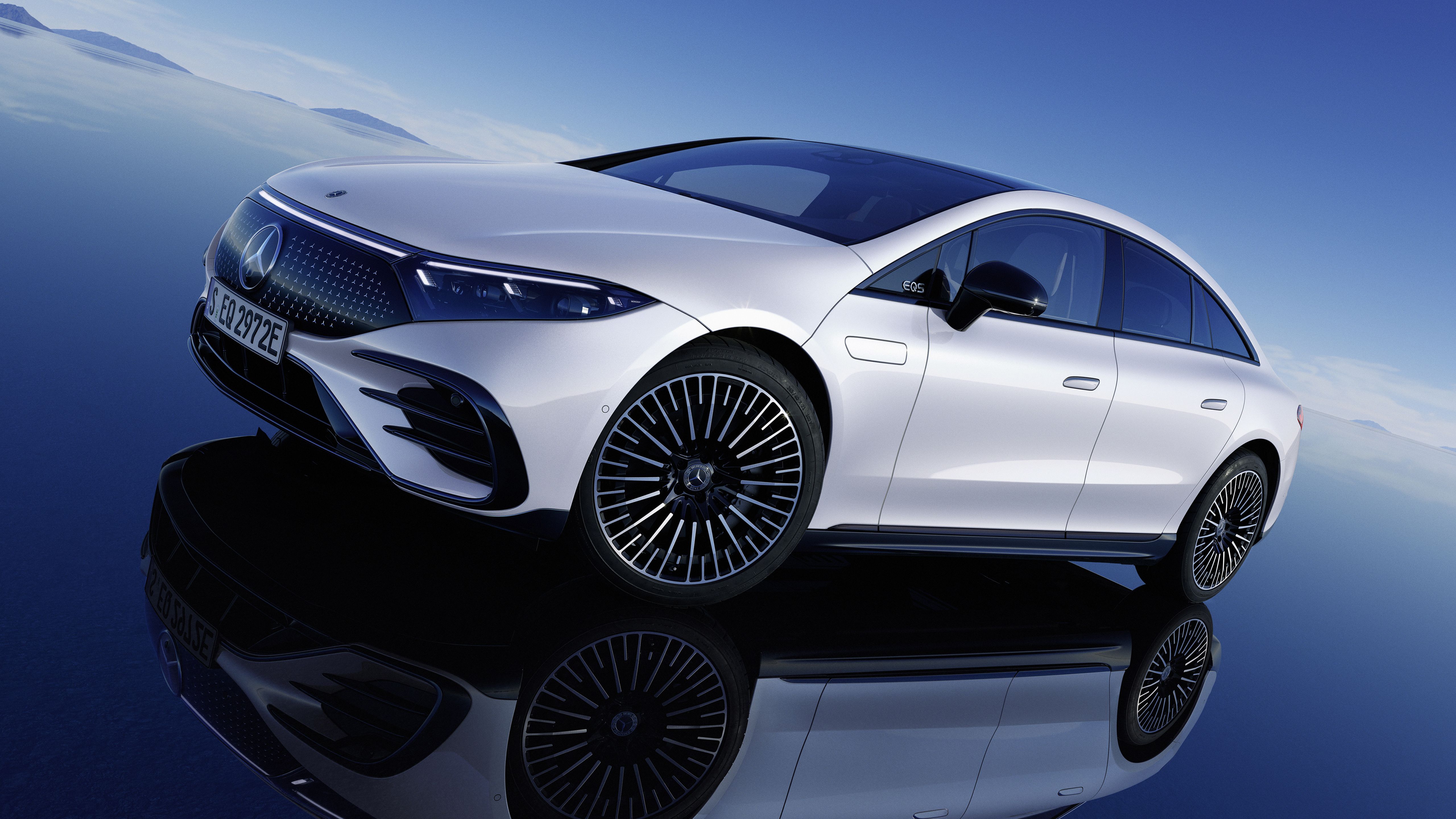 5120x2880 Mercedes Benz EQS 580 4MATIC AMG Line 2021 5K 2 Wallpaper Car Wallpaper