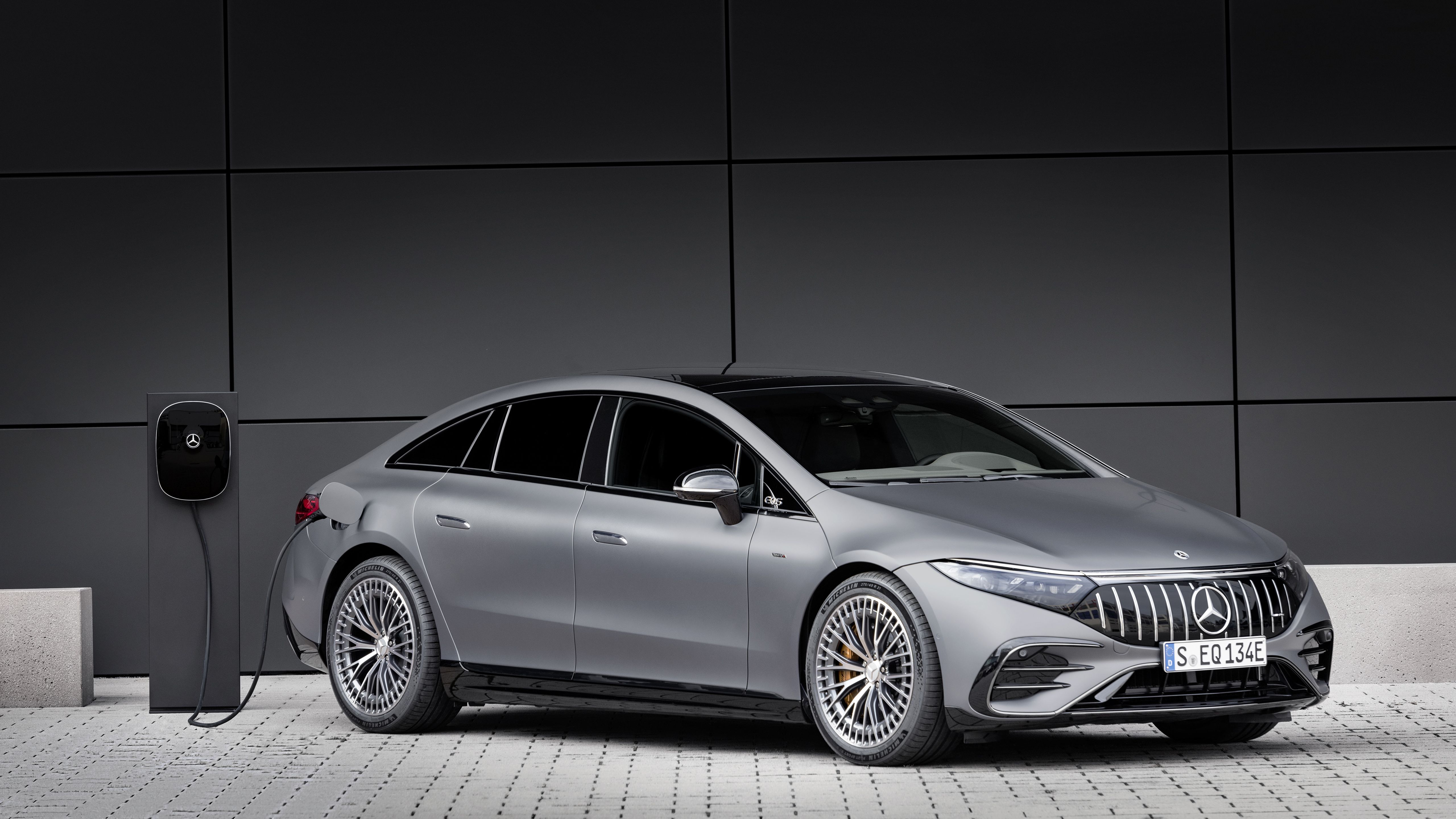 5120x2880 Mercedes AMG EQS 53 4MATIC 2022 5K Wallpaper Car Wallpaper