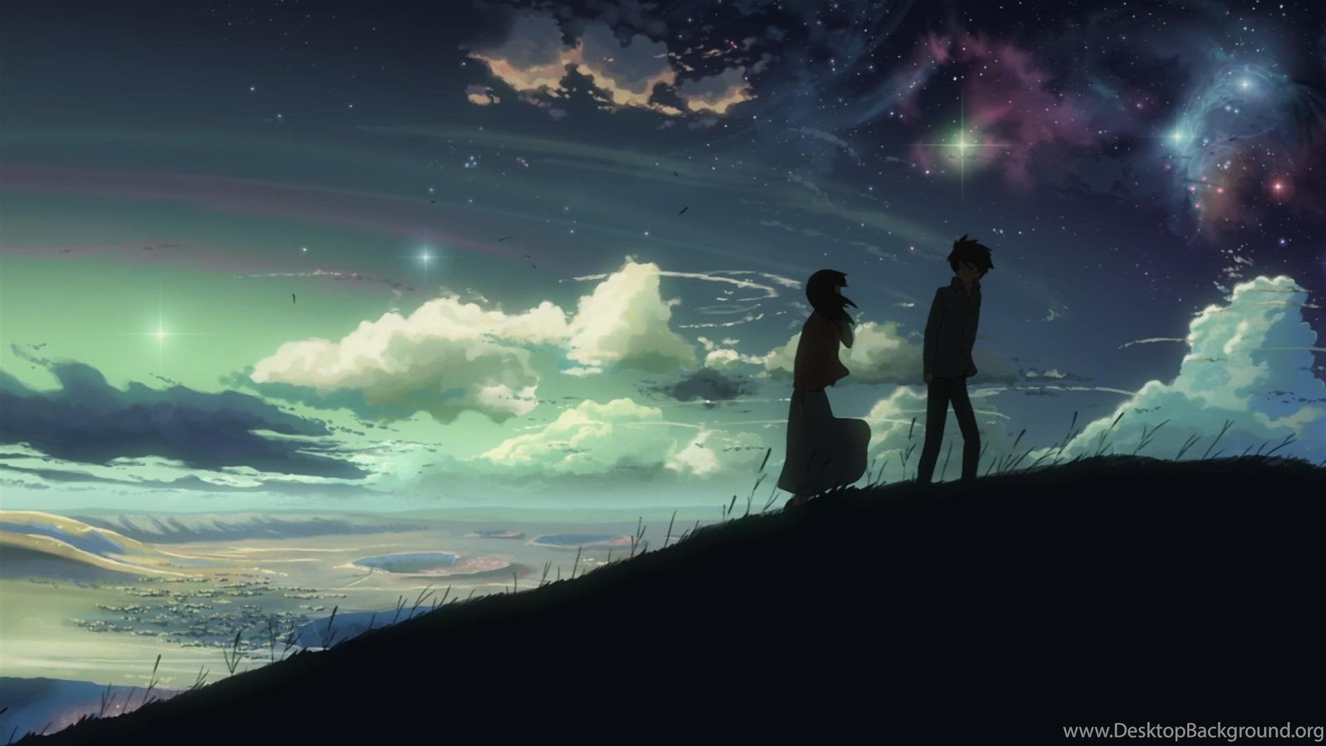 1920x1080 Dark Anime Scenery Desktop Wallpaper