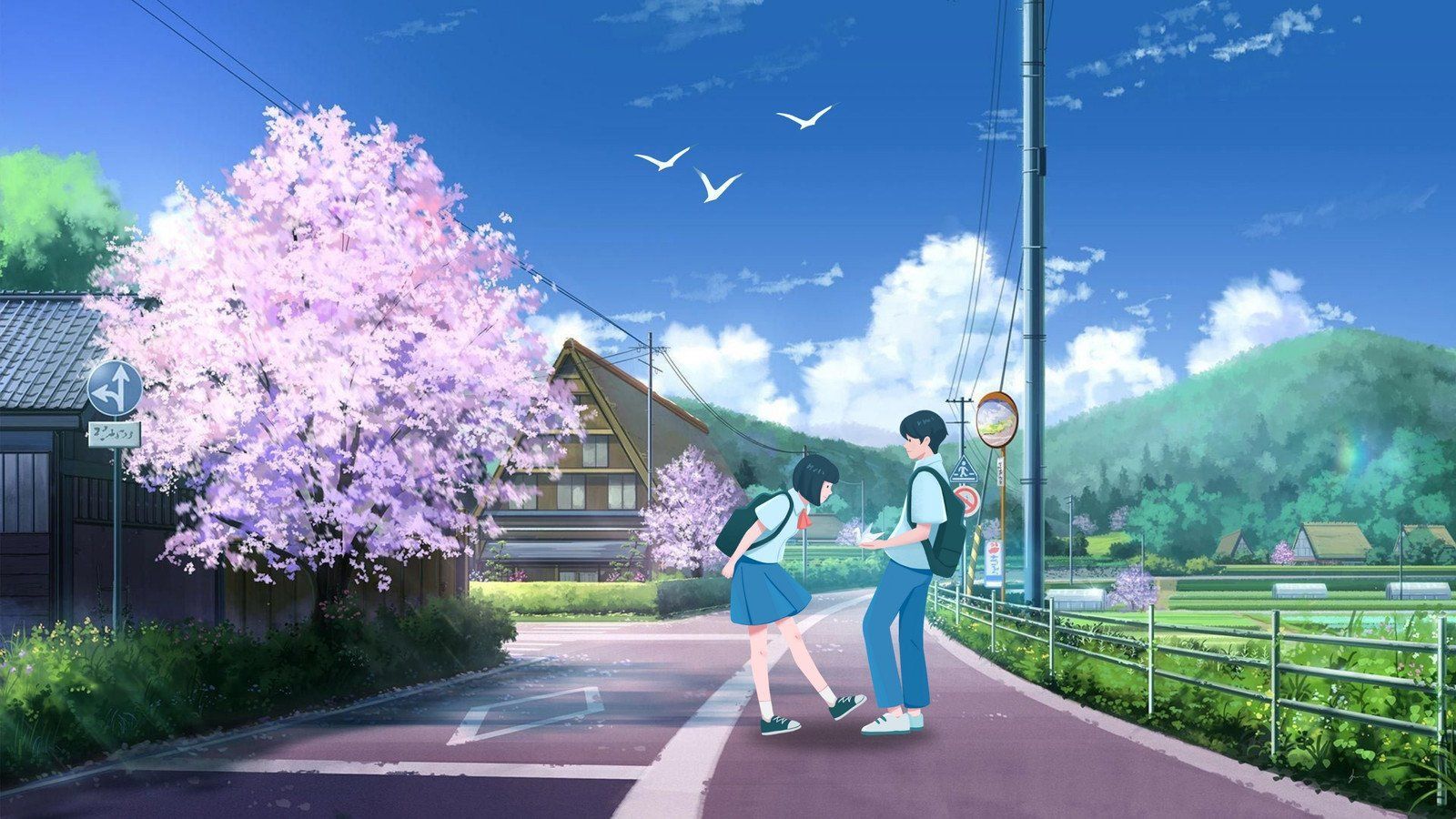 1600x900 Free customizable anime desktop wallpaper templates