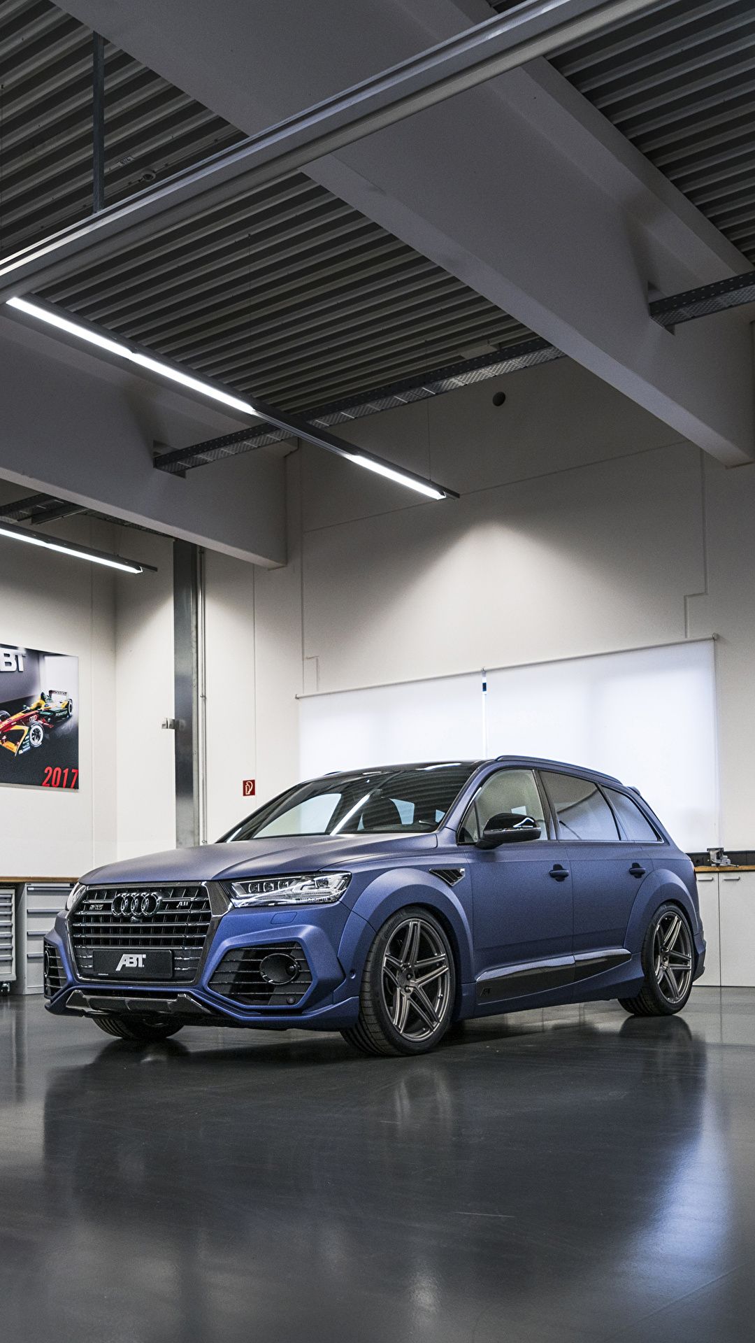 1080x1920 Desktop Wallpaper Audi 2017 18 SQ7 ABT Vossen Blue Cars 1080x1920