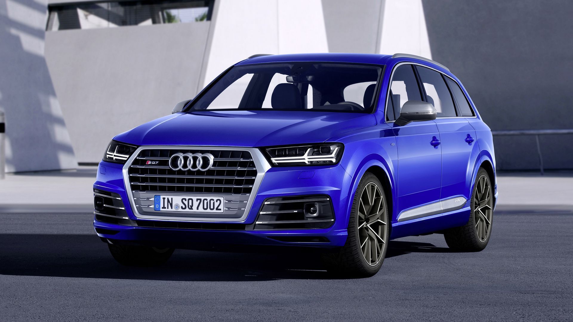 1920x1080 Download wallpaper 1920x1080 audi sq7 tdi, audi, blue, car full hd, hdtv, fhd, 1080p HD background