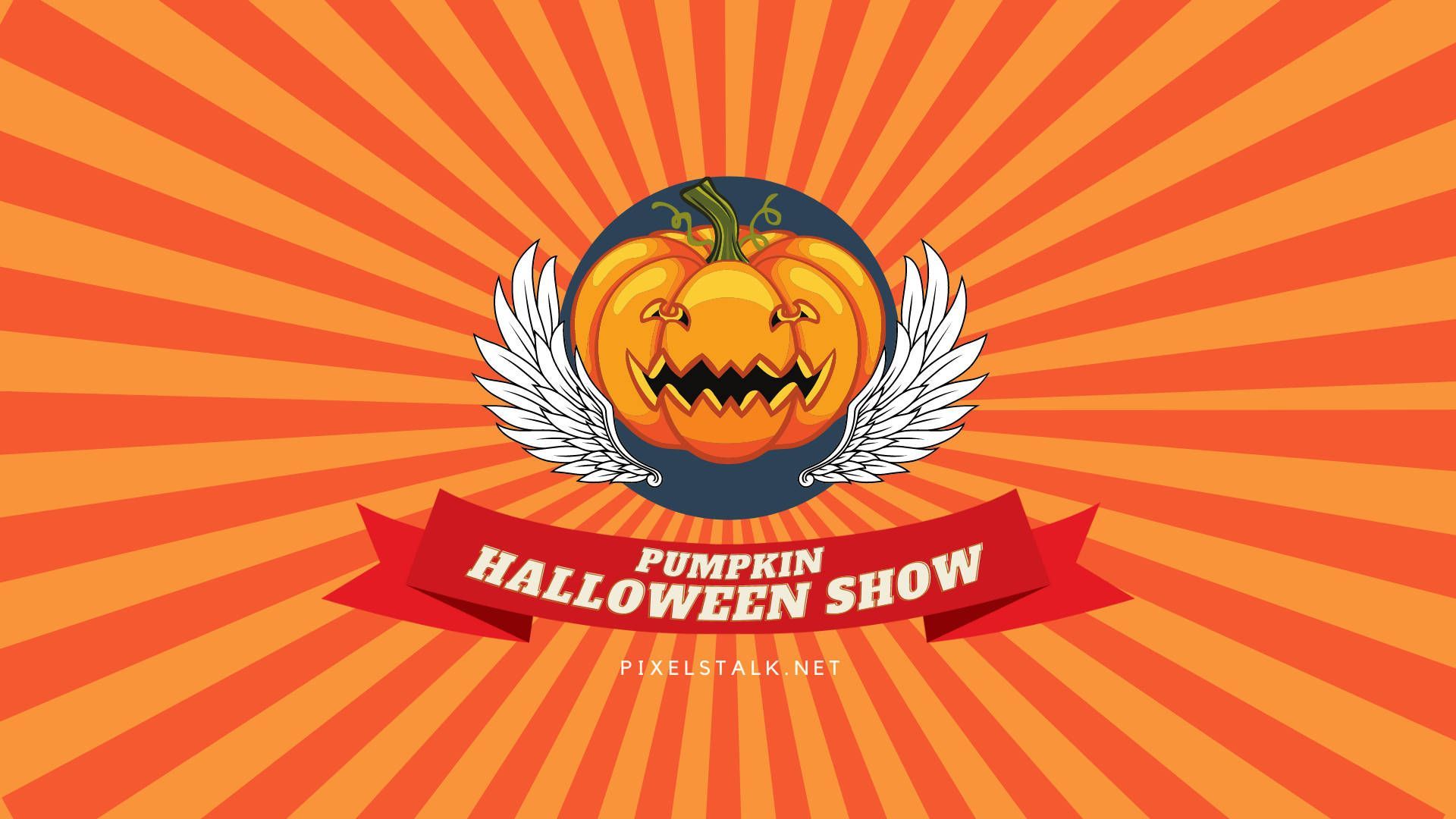 1920x1080 Download Vintage Halloween Show Pumpkin Wallpaper