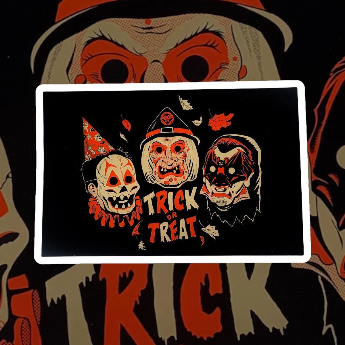 1200x1200 Classic Halloween Trick or Treat Print