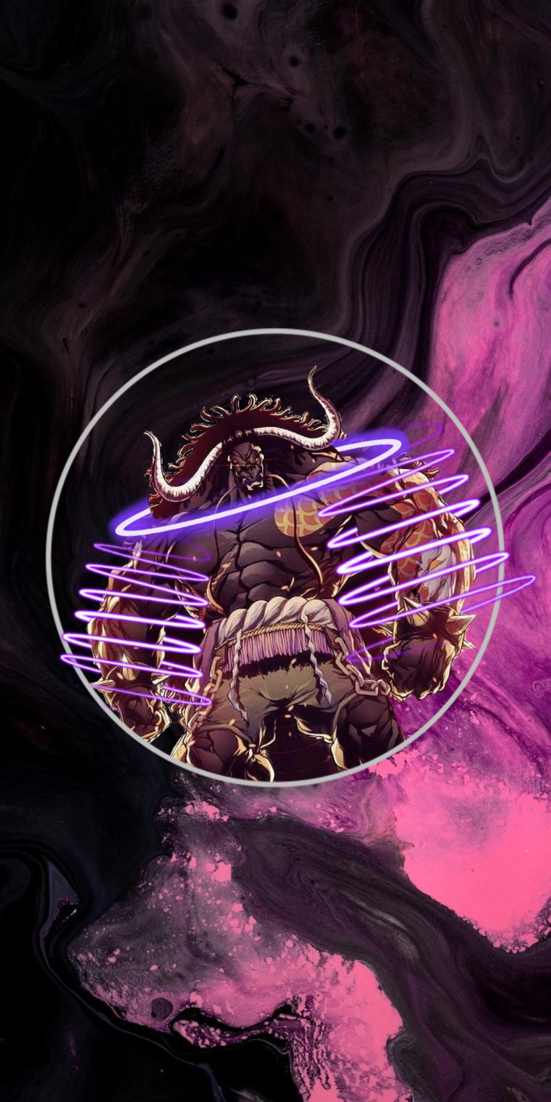 1125x2250 Kaido wallpaper i made, the kaido in the middle is made by: luis figueirado art
