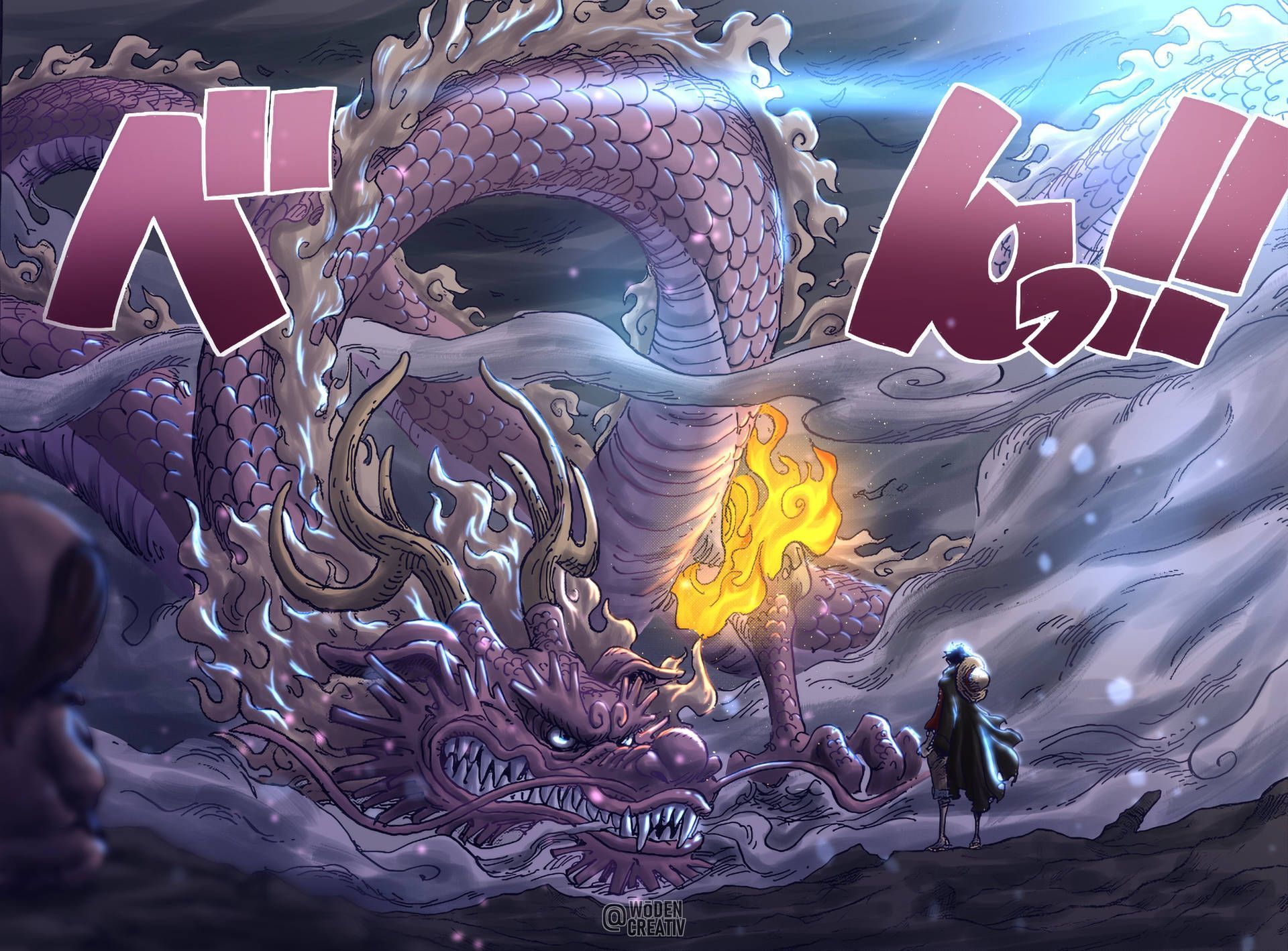 1920x1419 Download Momonosuke Dragon One Piece Wano 4K Wallpaper
