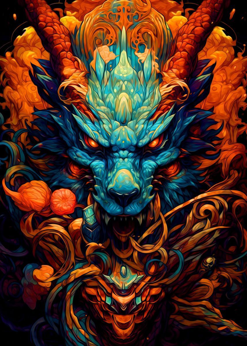 857x1200 Anime Dragon' Poster