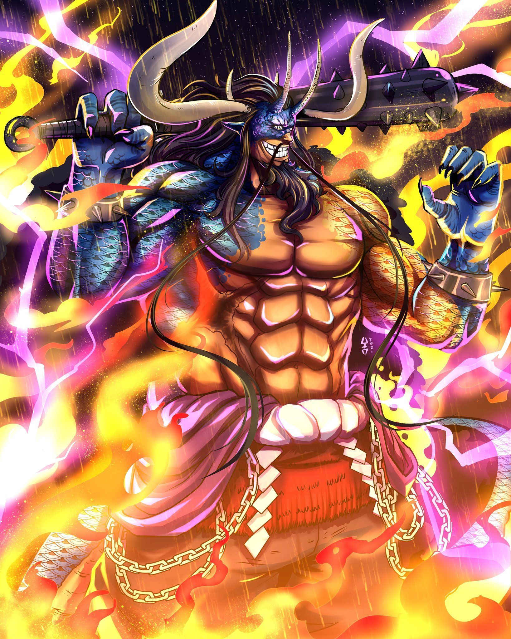 1638x2048 Yerkistava on X: I drew kaido half dragon form mode ON!!! THIS S. IS GOING DOWN
