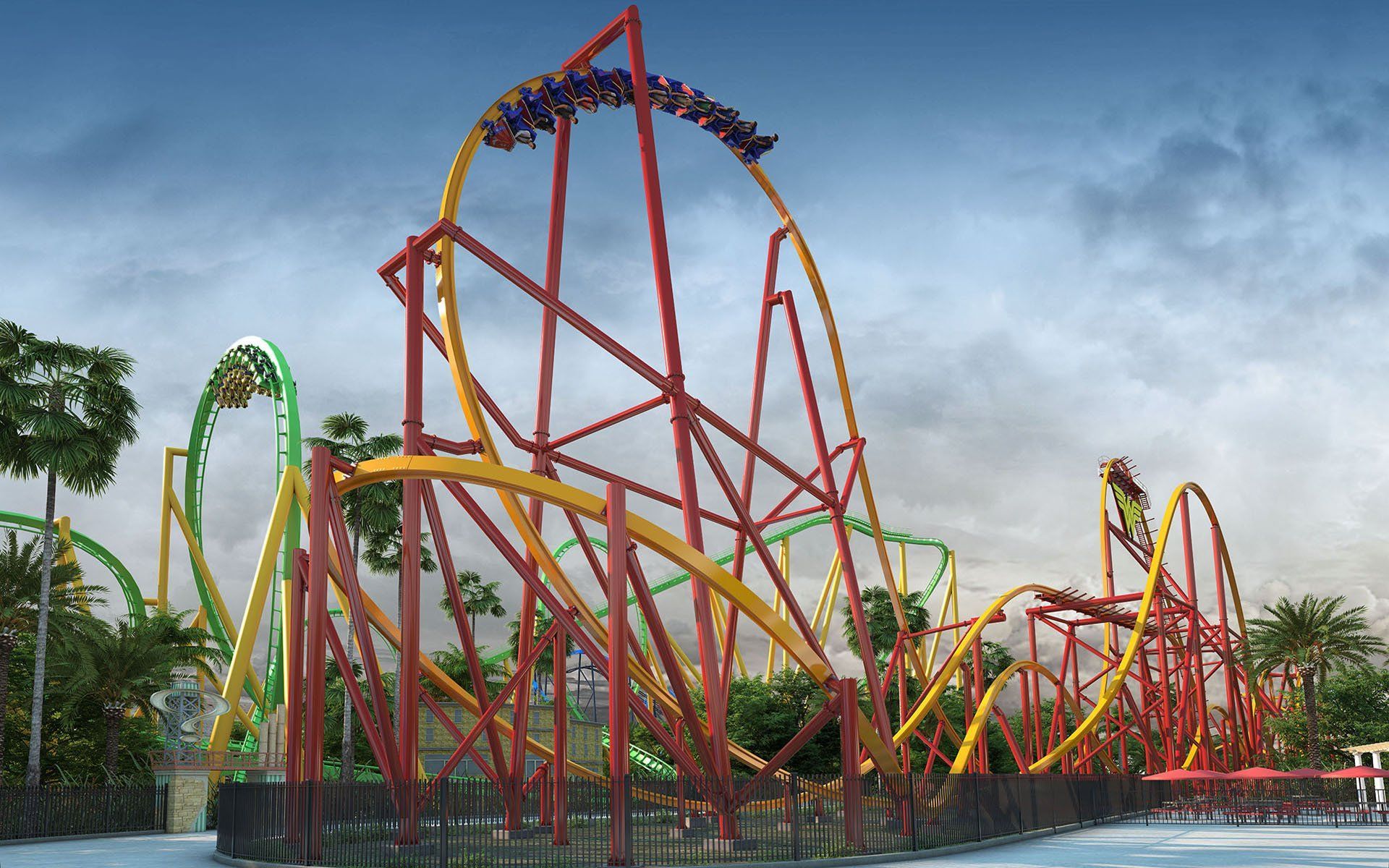 1920x1200 Six Flags Magic Mountain Announces Wonder Woman: Flight of Courage for 2022