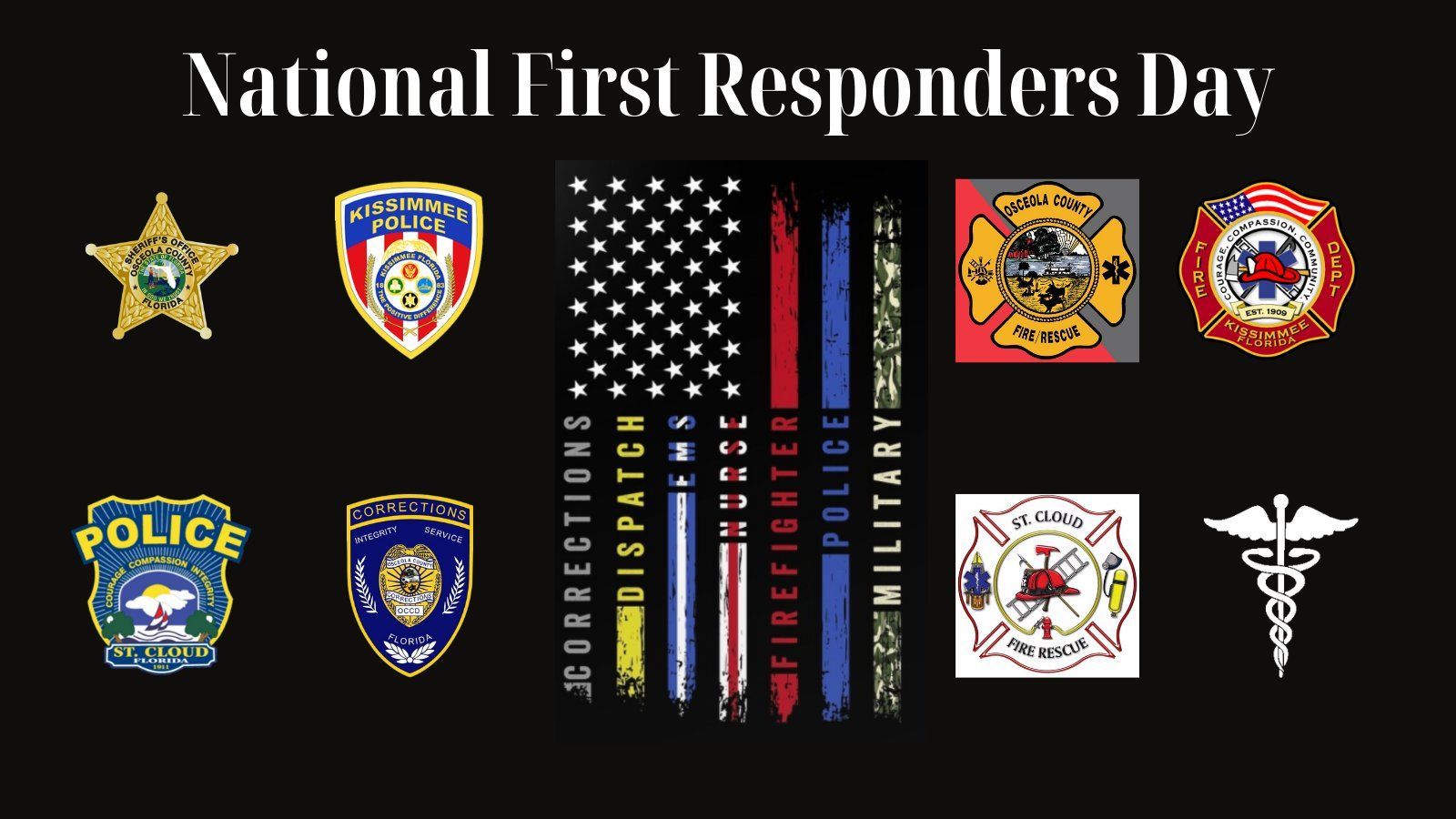 1600x900 St. Cloud Police Dept on X: Today is National First Responder Day. In The United States Congress designated October 28 as National First Responders Day to honor all first