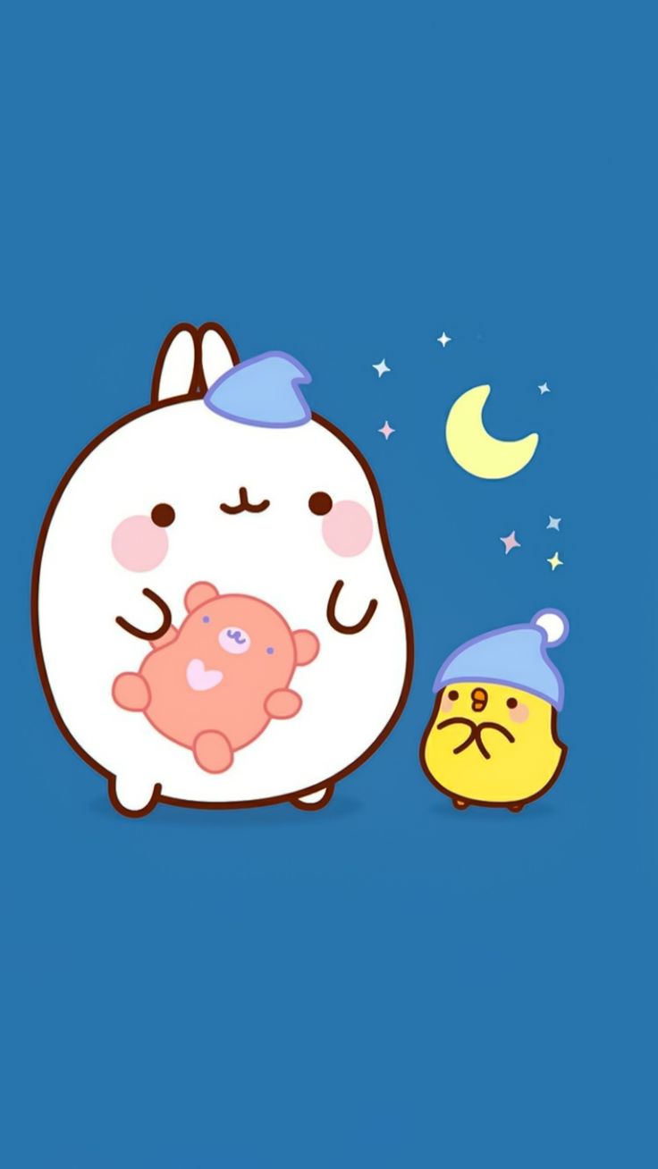 736x1308 Molang & Piu piu. Molang wallpaper, Cute wallpaper, Kawaii wallpaper