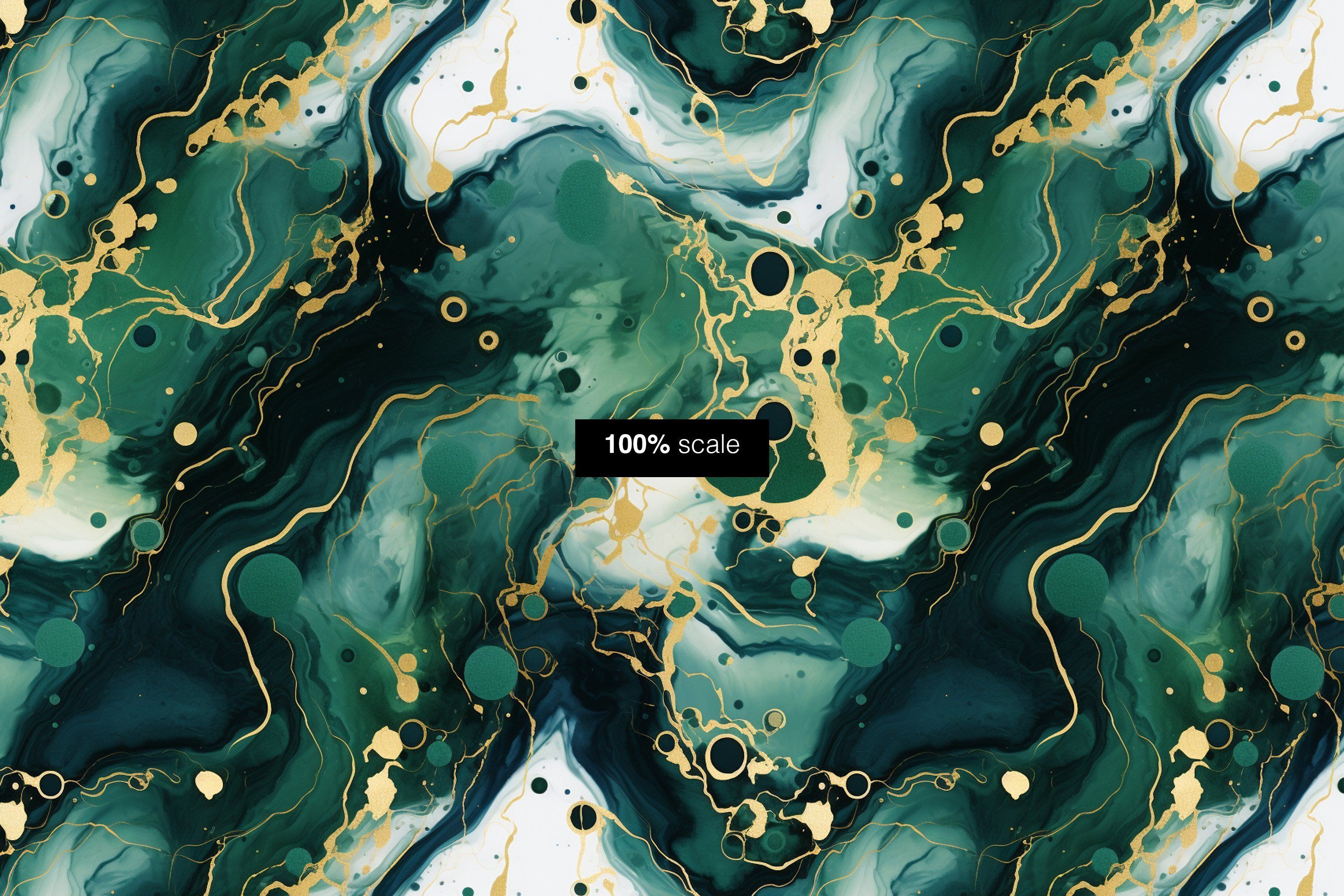 3000x2000 Green & Gold Marble SEAMLESS Digital Paper Set