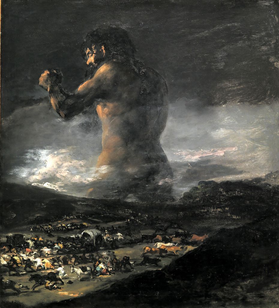 930x1027 The Colossus by Francisco de Goya