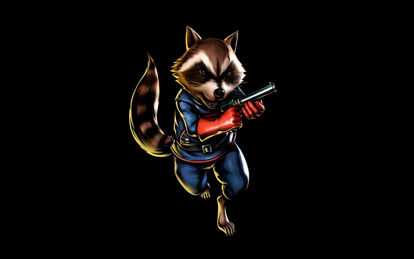 1440x900 Rocket Raccoon Wallpaper 4438.06 Kb