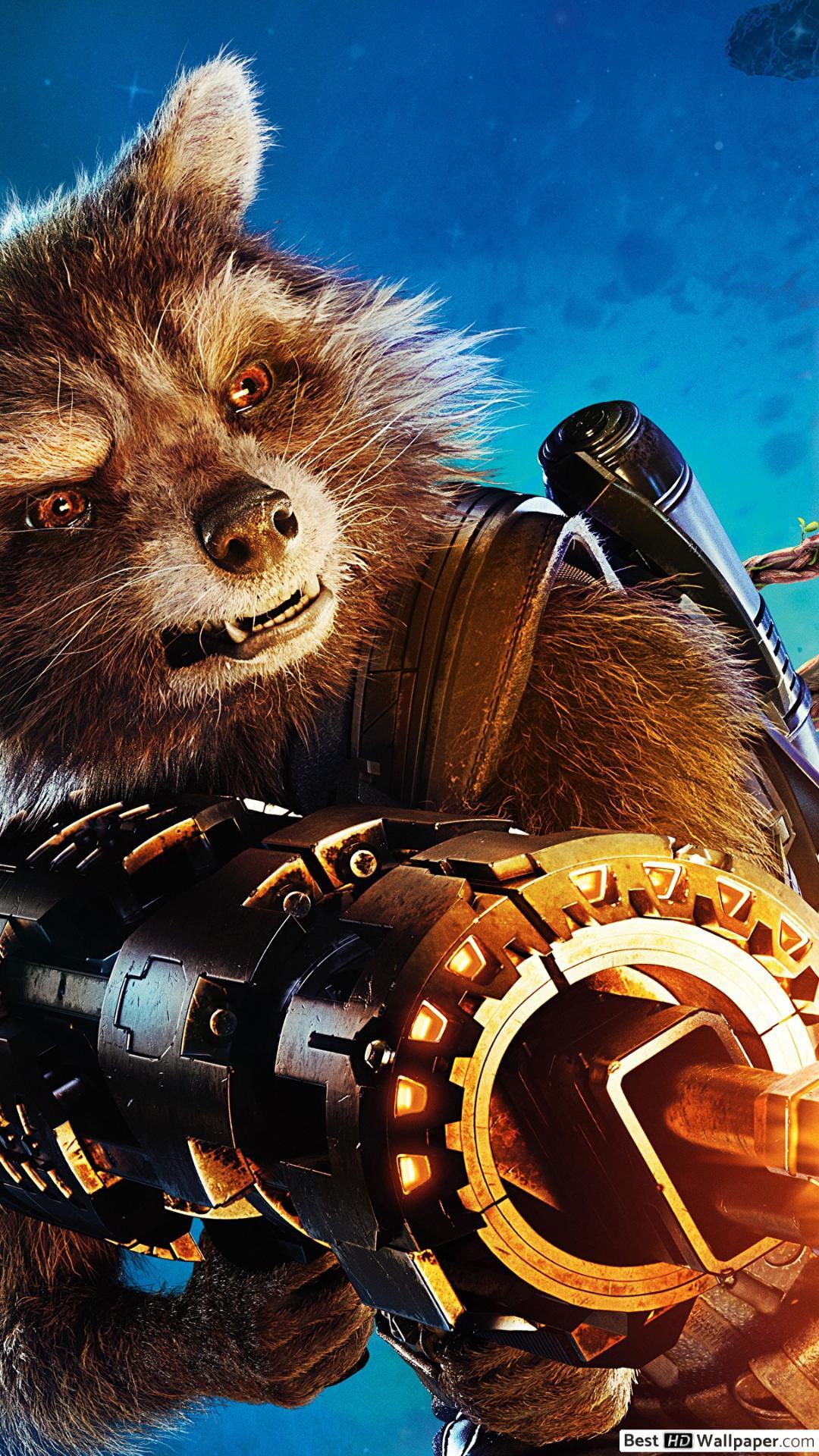 1080x1920 Guardians of the galaxy rocket raccoon HD wallpaper download