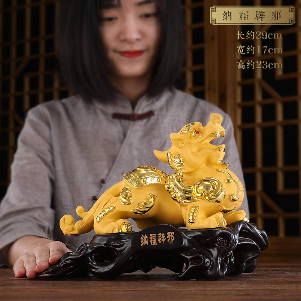 1000x1000 Bedom Wallpaper Grandi Ornamenti Lucky Pixiu Un Paio Di Piqiu Pixiu Velluto Oro Sabbia Ornamenti Desktop Ufficio Decorazione Soggiorno Casa Contanti Extra : Amazon.it: Casa E Cucina