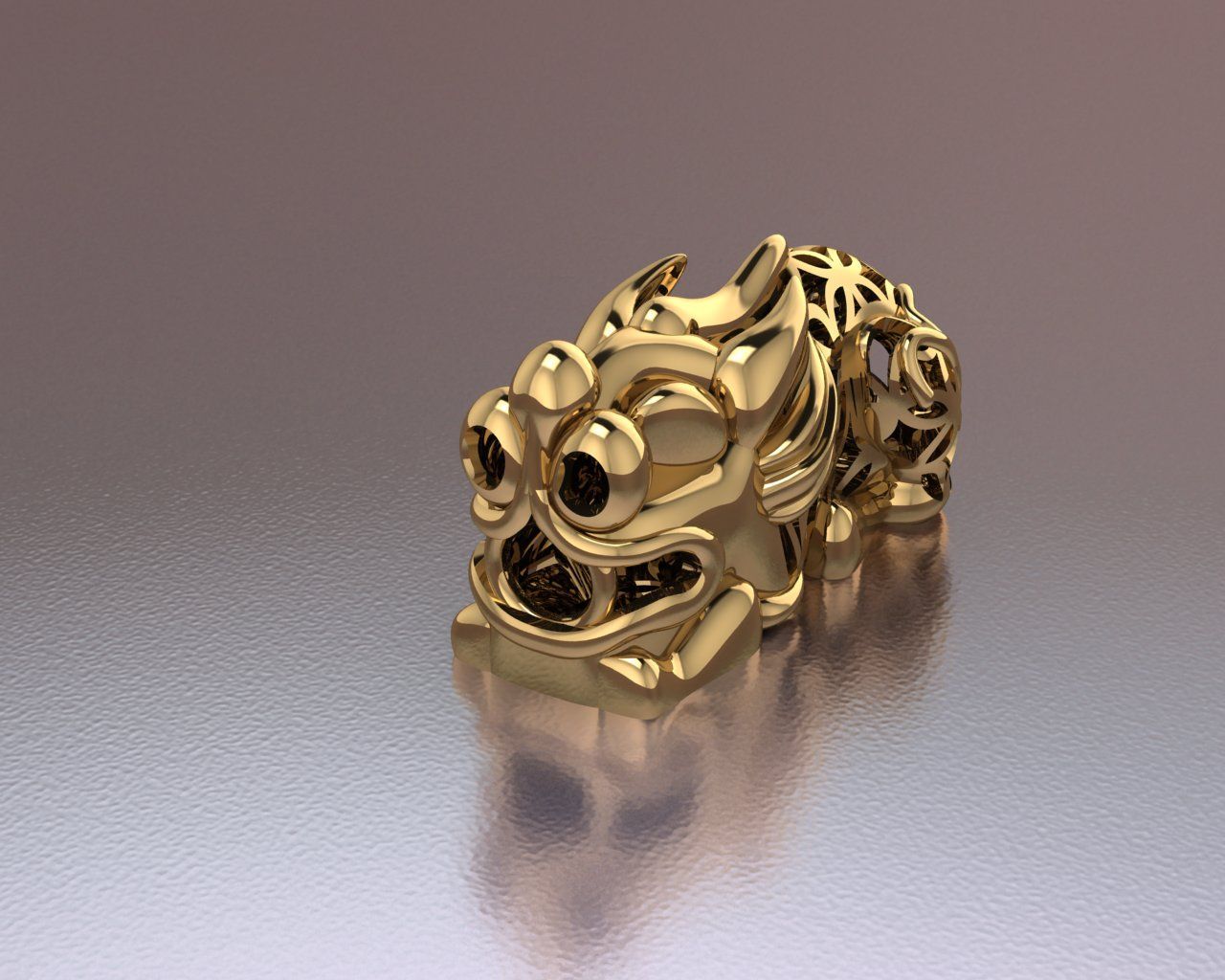 1280x1024 STL file Pixiu・3D print object to download・Cults