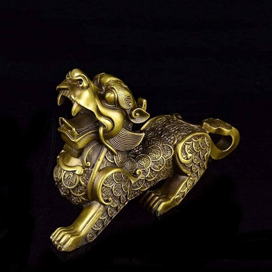894x894 PiXiu PiYao Pure Bras Chinese Feng Shui Statues Collectible Figurine And Office Sculpture Decor Attract Wealth And Good Luck For Home (Female) : Home & Kitchen