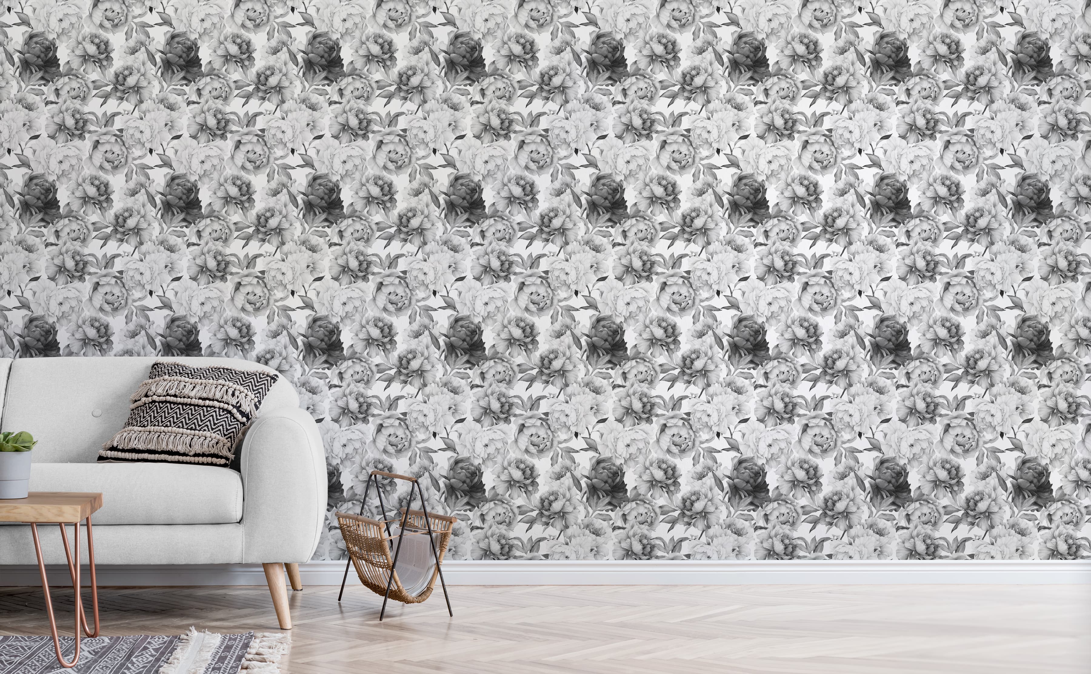 3600x2225 Bold Floral Pattern Wallpaper for Walls