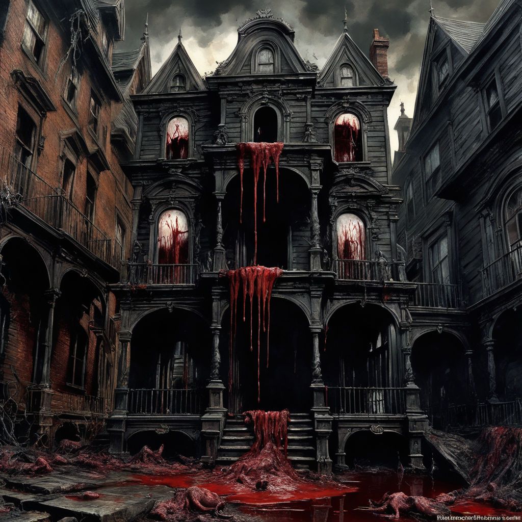 1024x1024 gore horror background