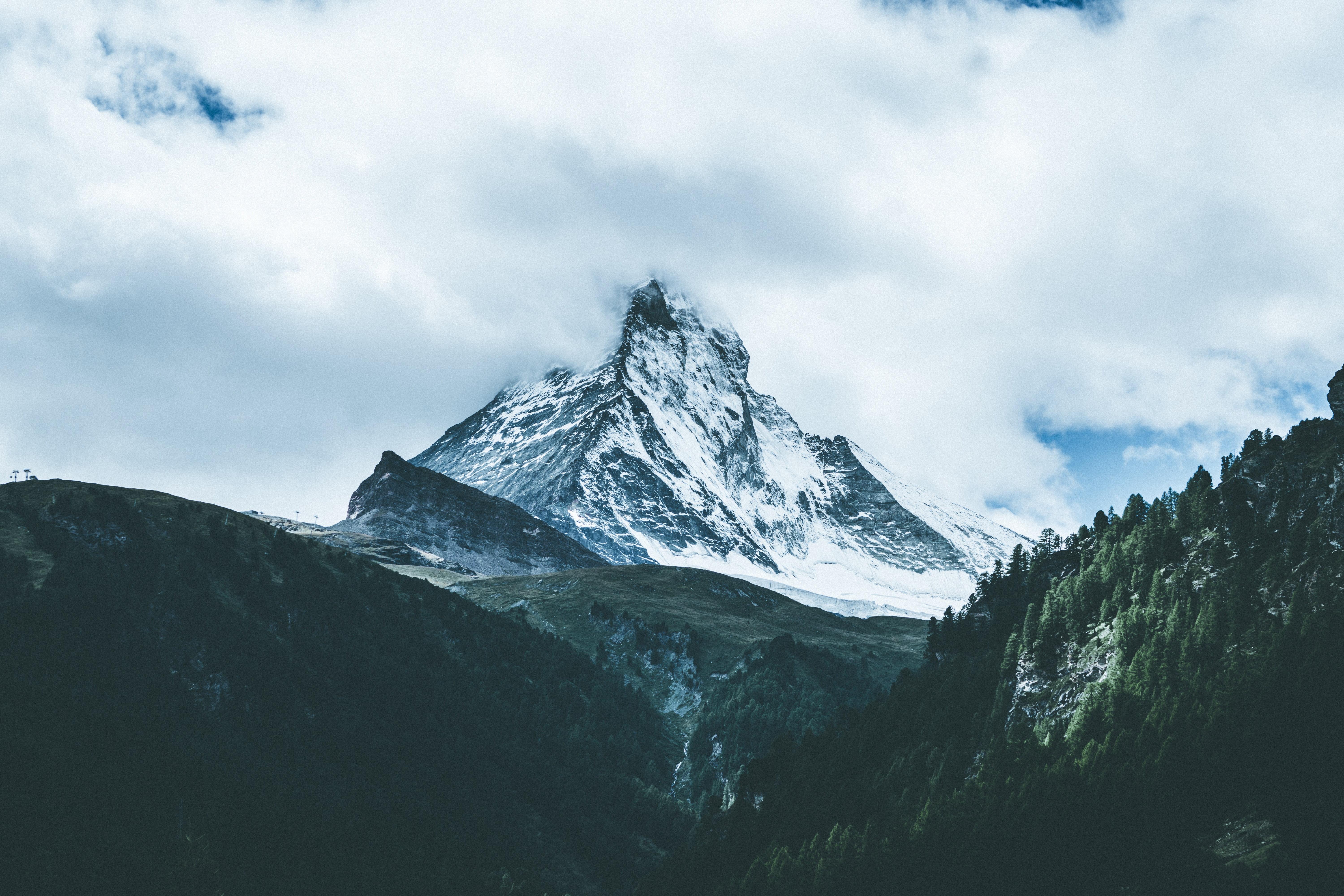 6000x4000 Matterhorn, Mountains, Fog, Sky HD wallpaper