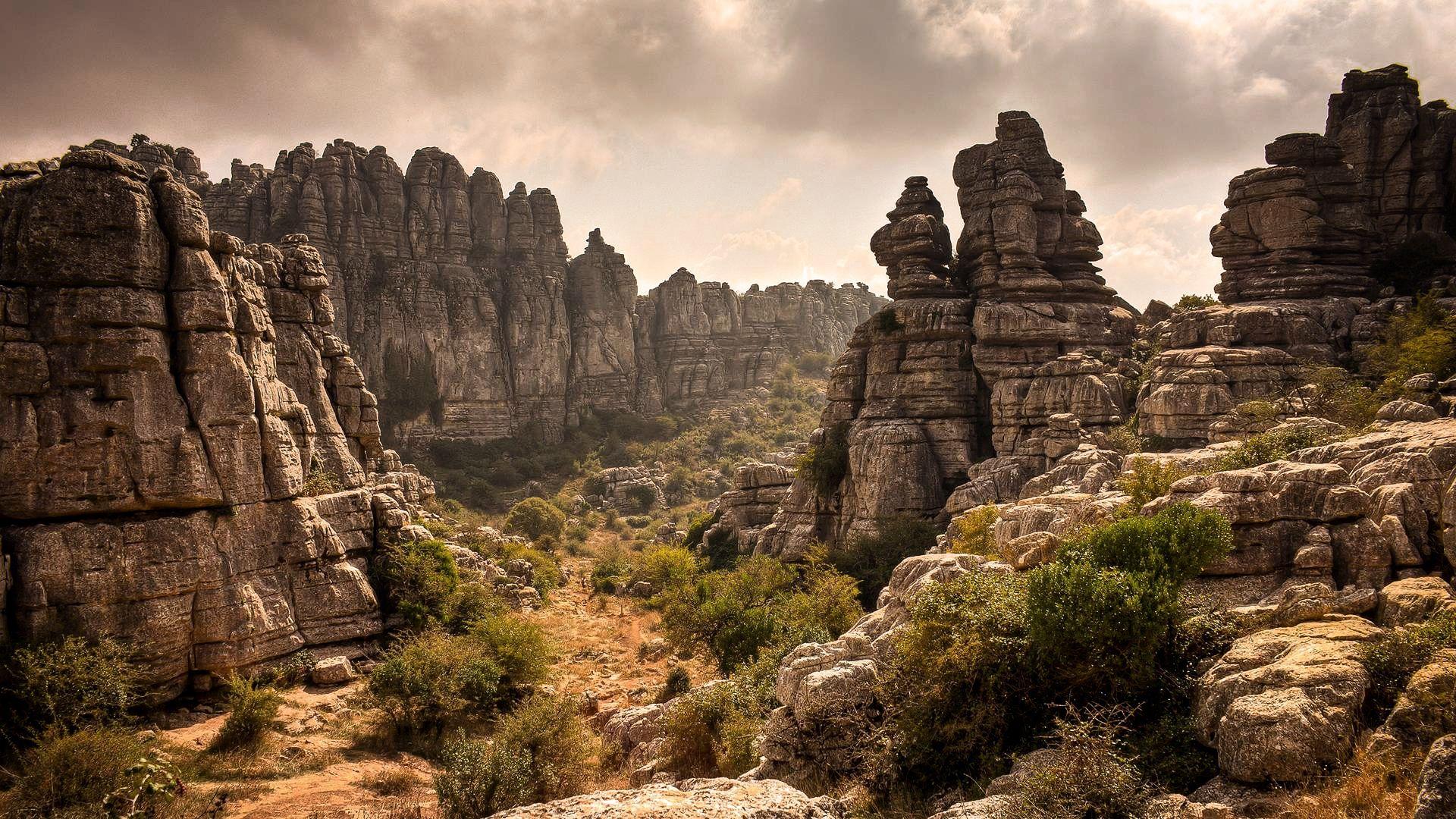 1920x1080 Desert landscape stone wallpaperx1080