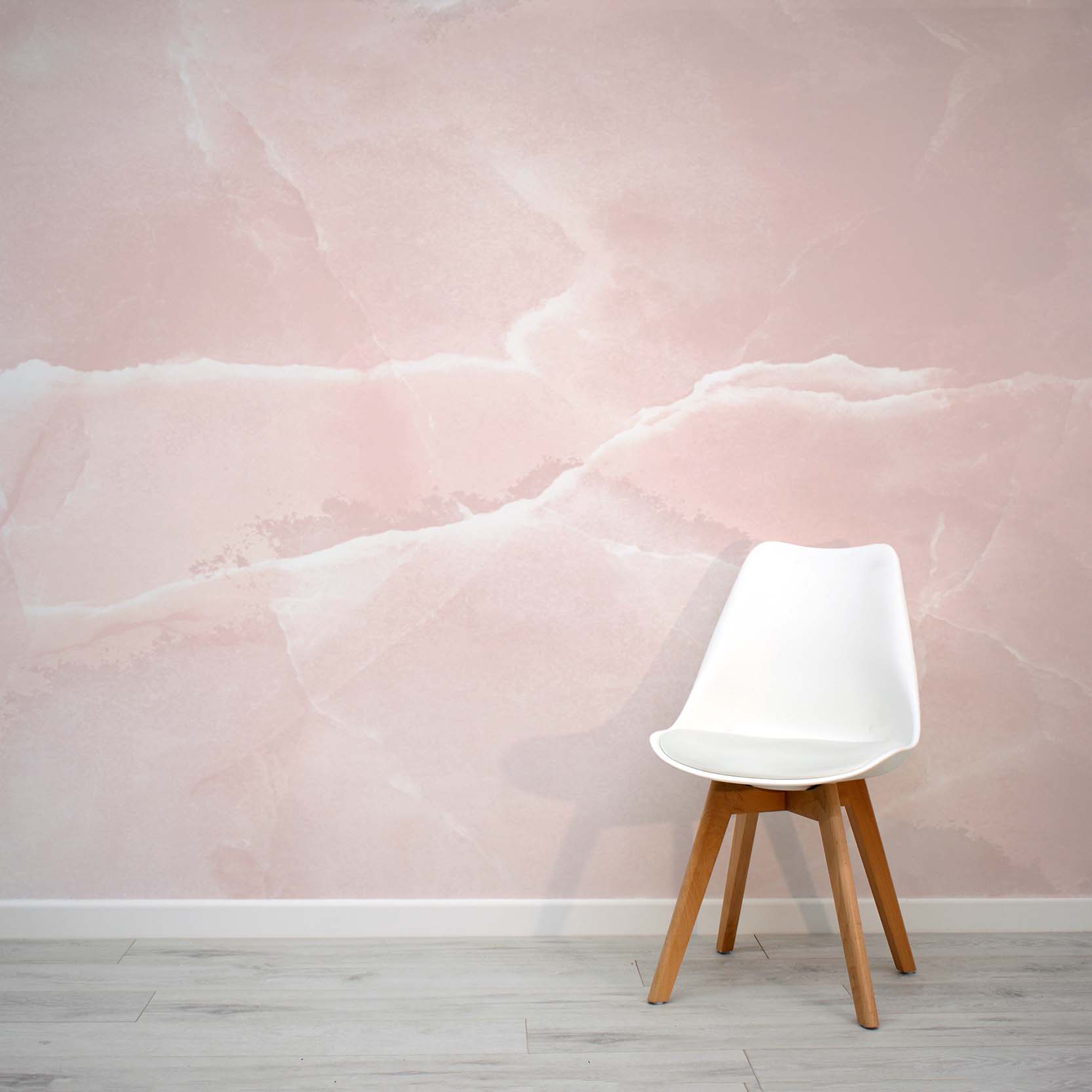 1666x1666 Pink Marble Effect Wallpaper Mural