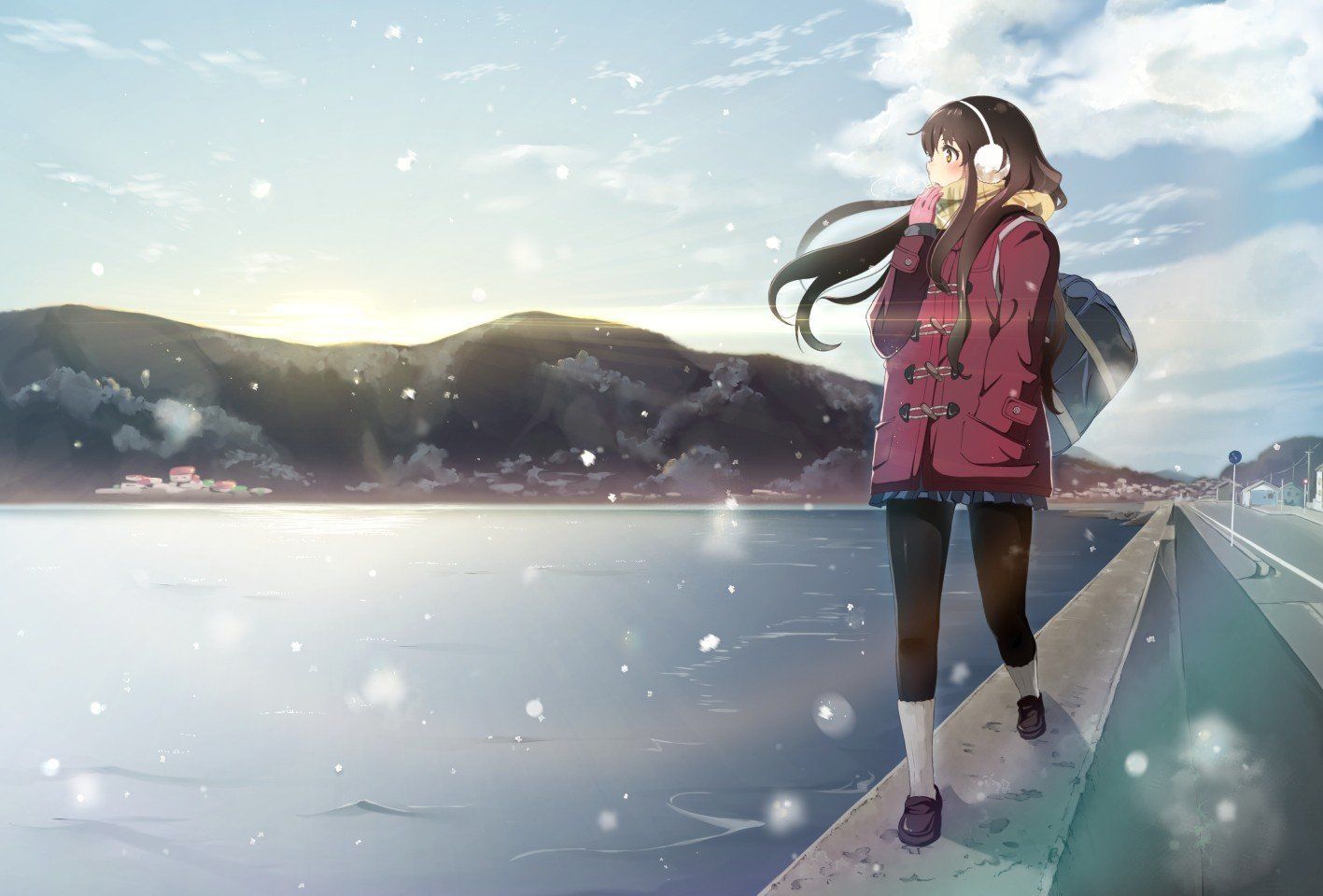 1417x960 Travel Girl Wallpaper