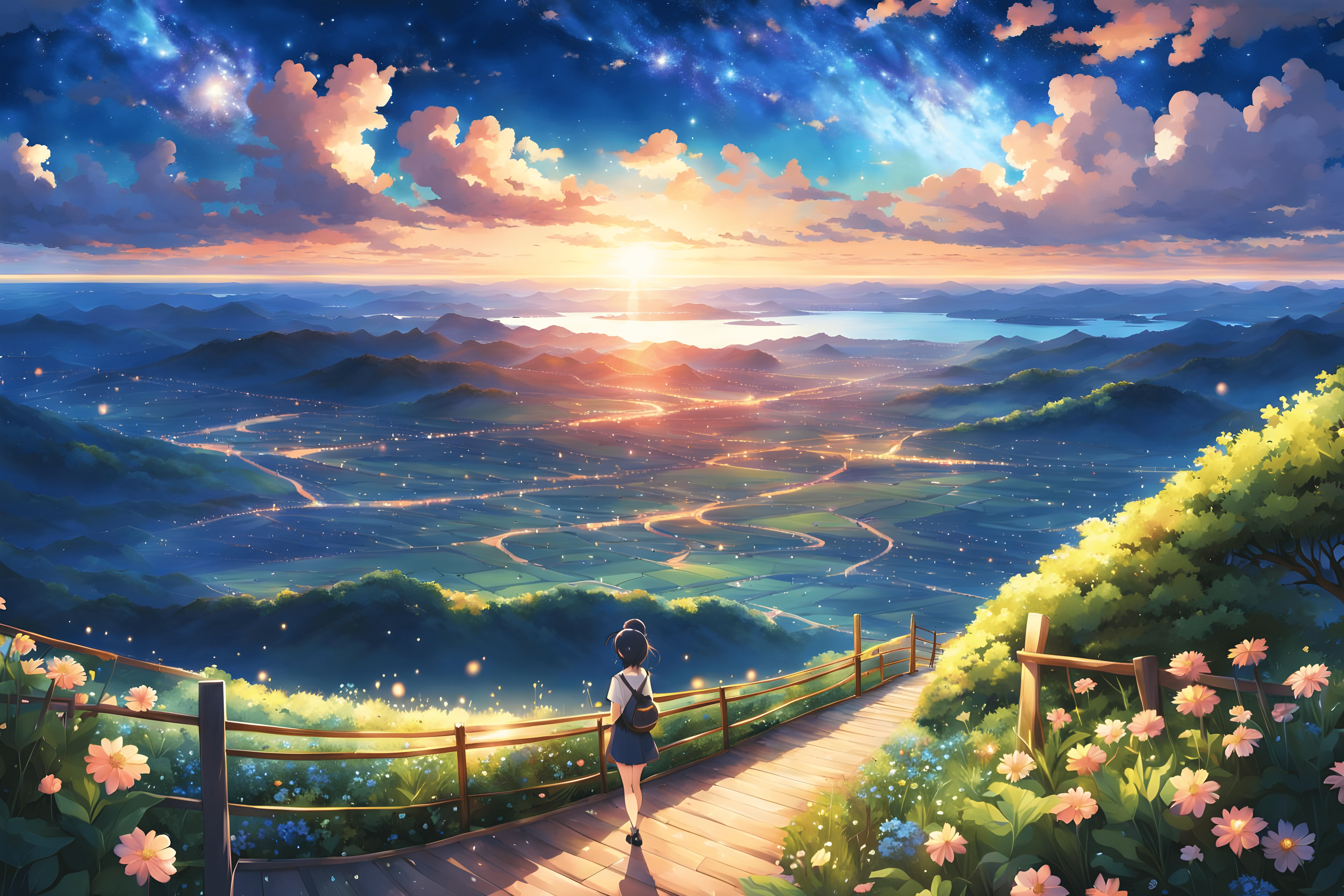 6144x4096 Anime Landscape 4k Ultra HD Wallpaper