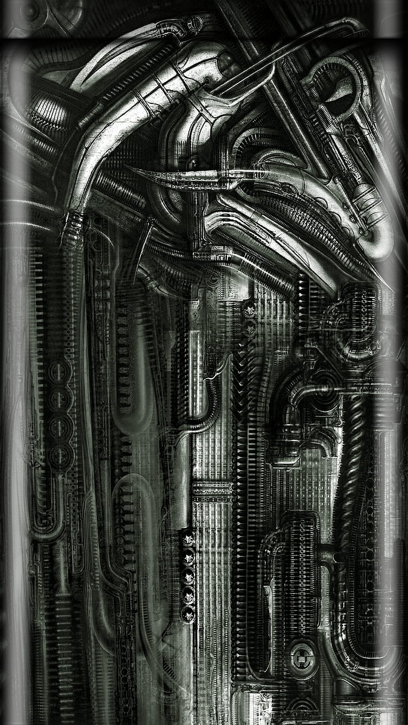 800x1422 Giger Art, edge, industrial, metal, metallic, steampunk, tech, HD phone wallpaper