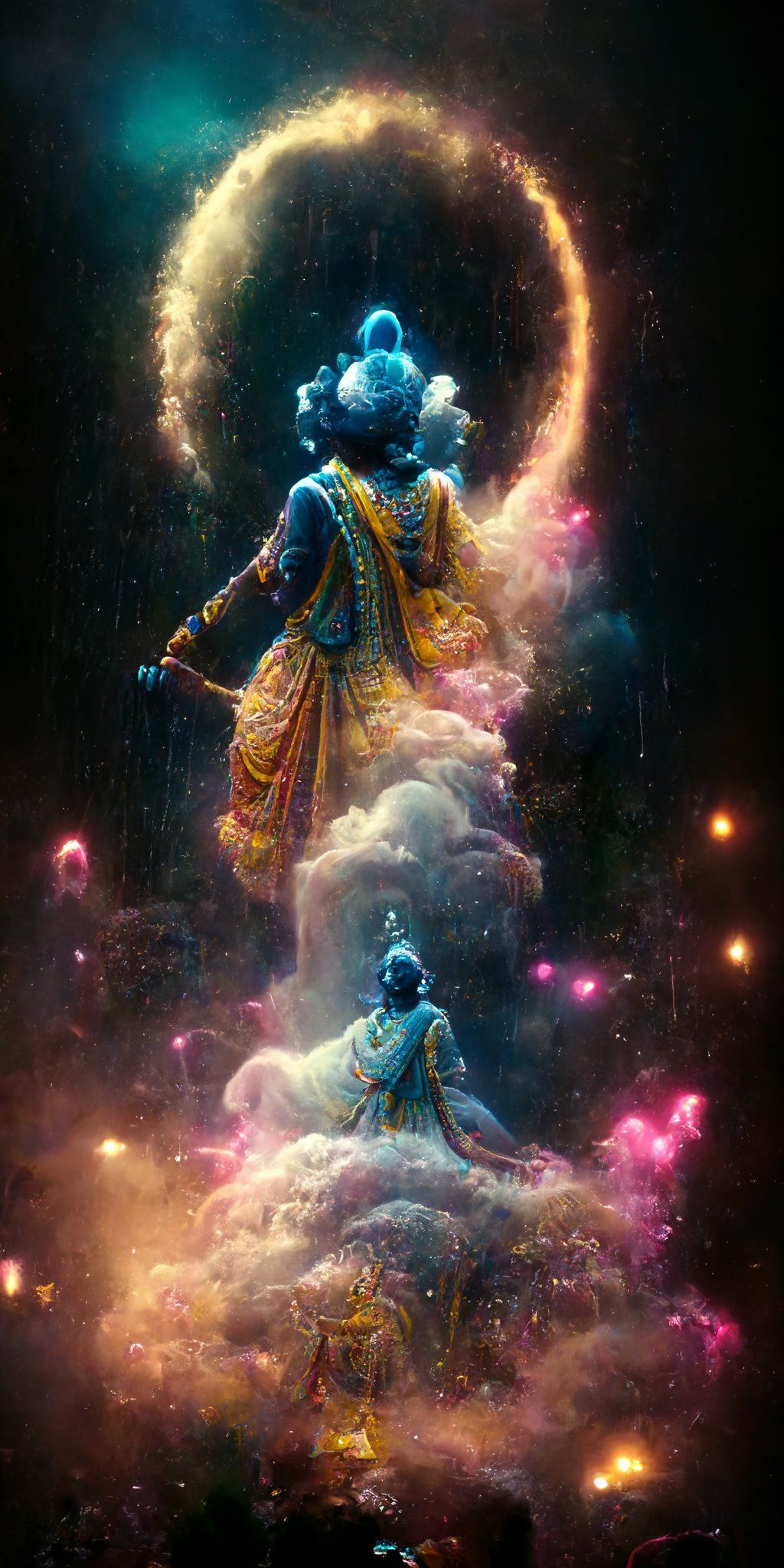 Cosmic Krishna Wallpapers - Top Free Cosmic Krishna Backgrounds ...